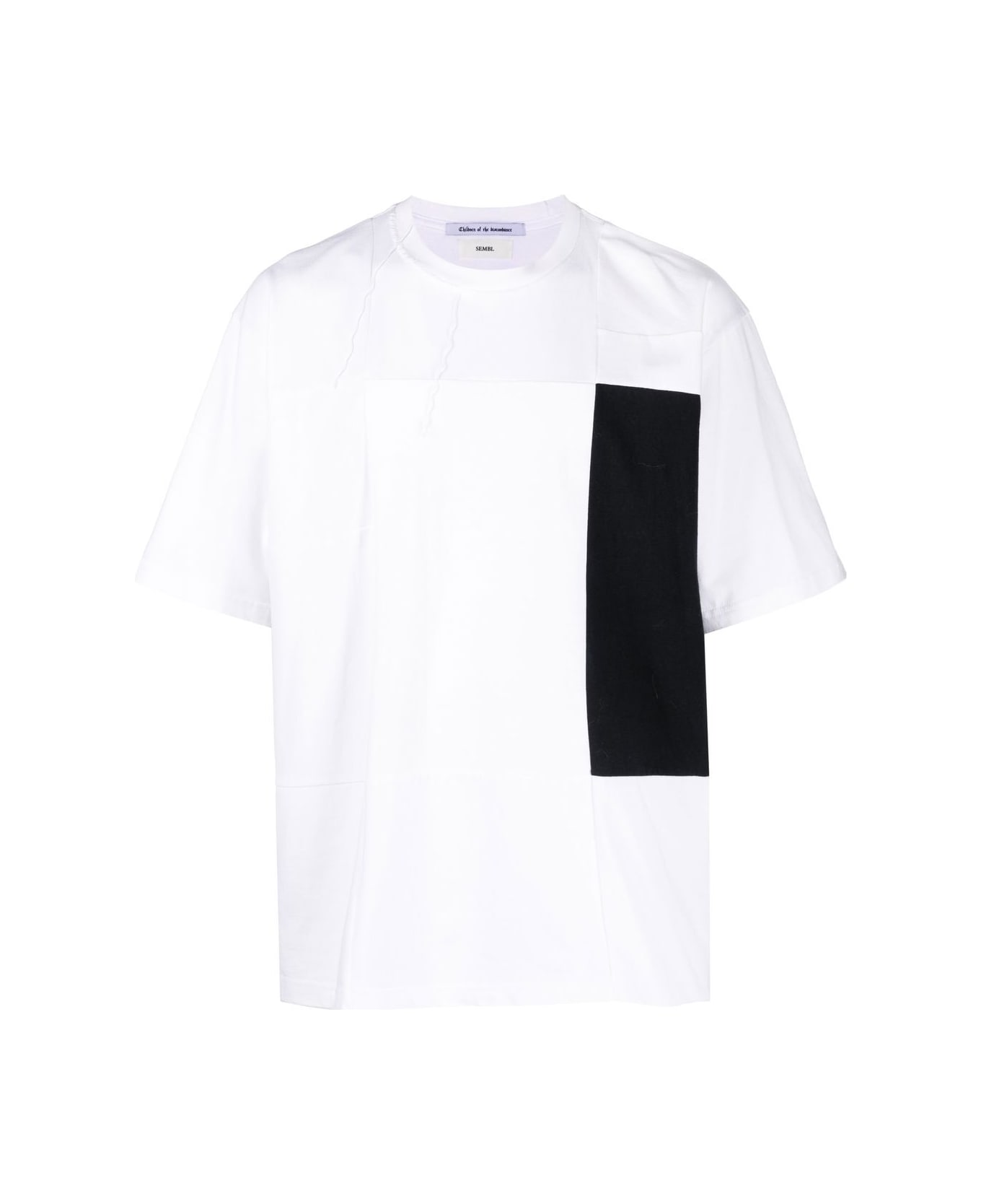 Children of the Discordance Cotton Patchwork T-shirt - White