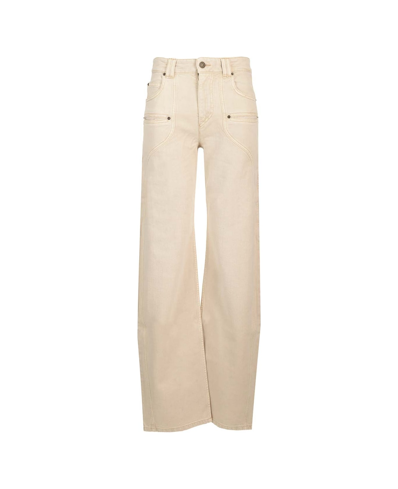 Isabel Marant 
betiane
 Straight Jeans - Beige