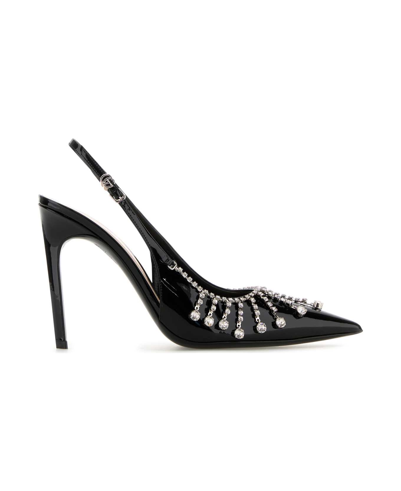 Gucci Black Leather Pumps - NERO
