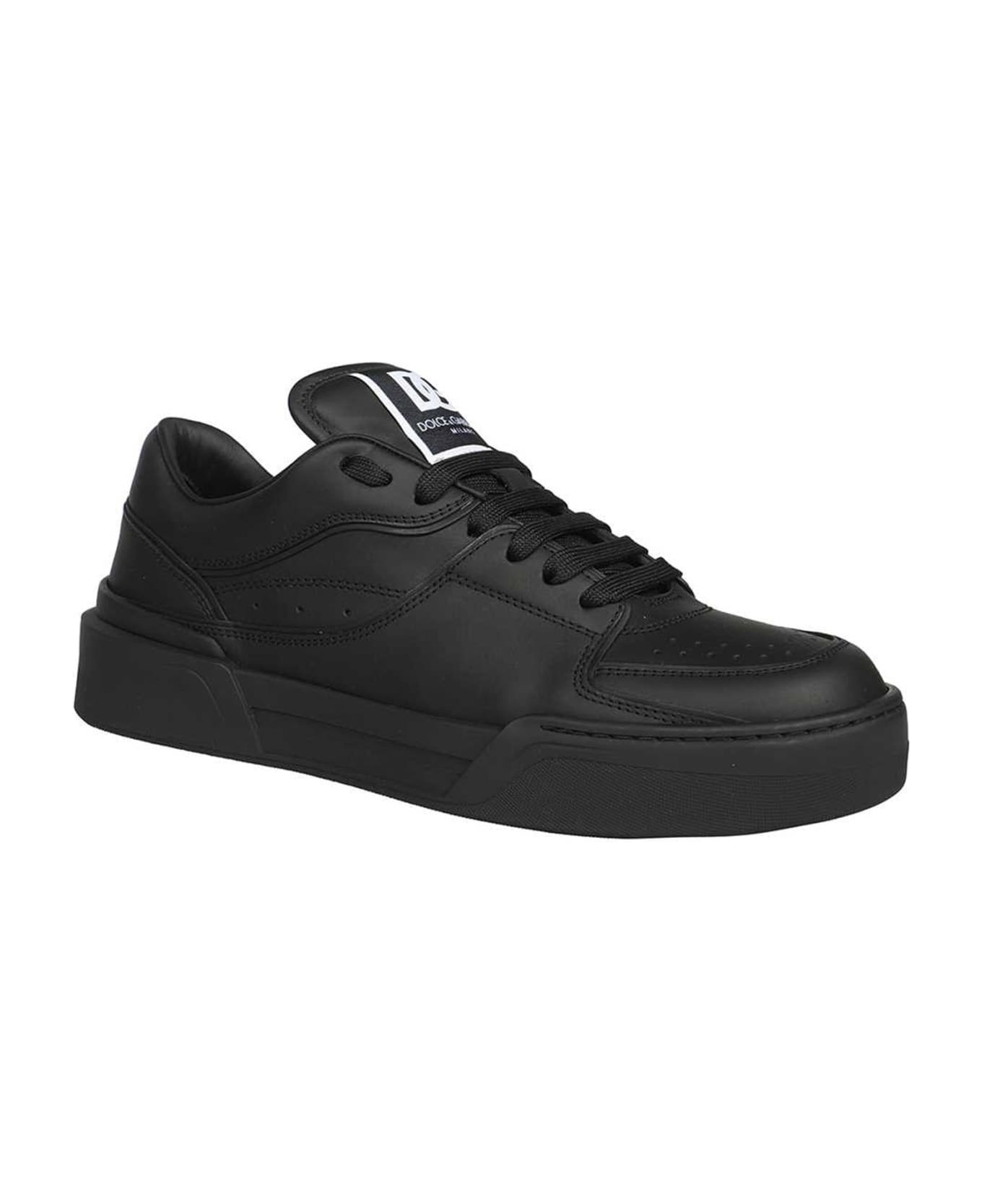 Dolce & Gabbana Leather Sneakers - Black