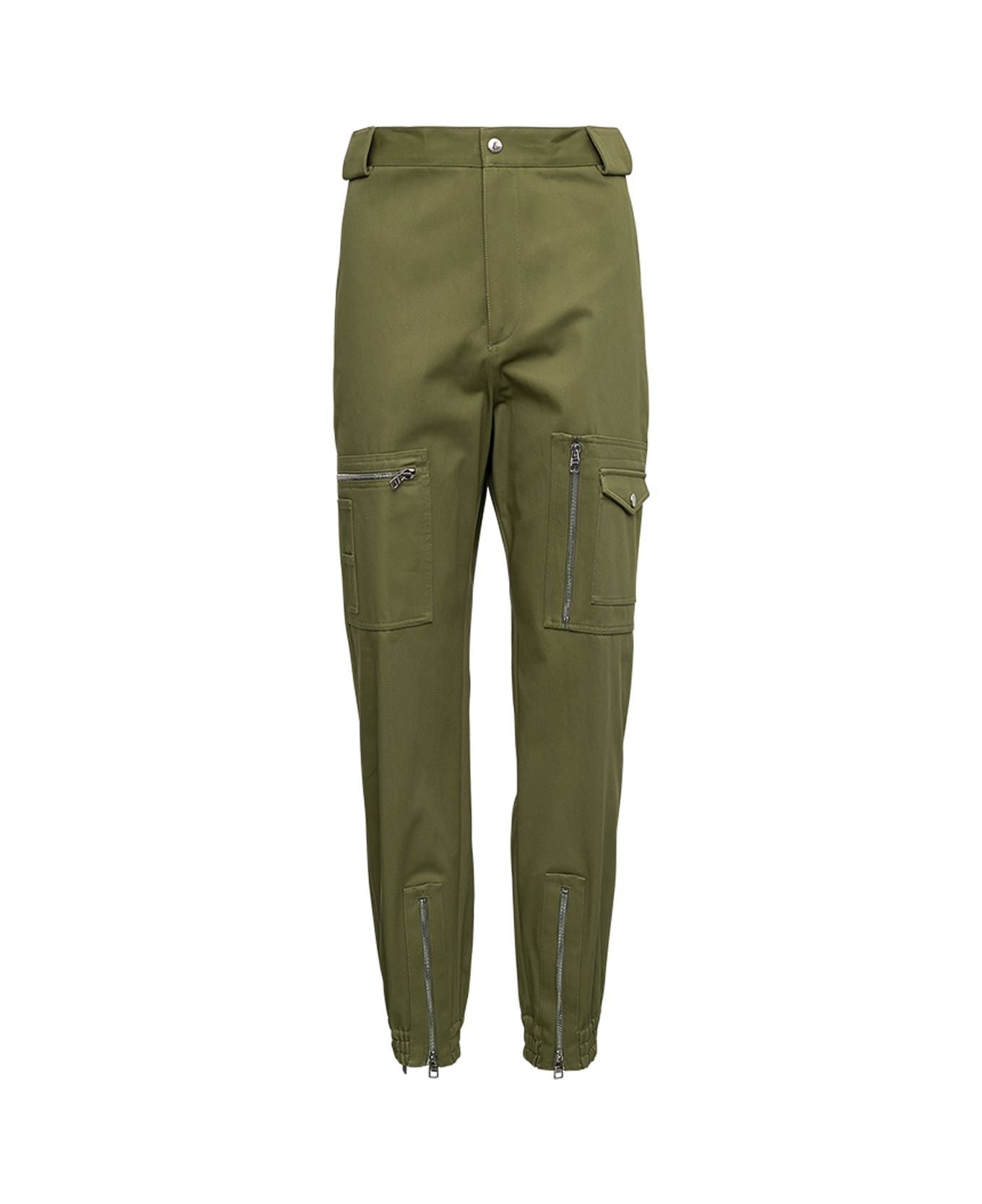 Alexander McQueen Green Cotton Pants With Pockets - Green
