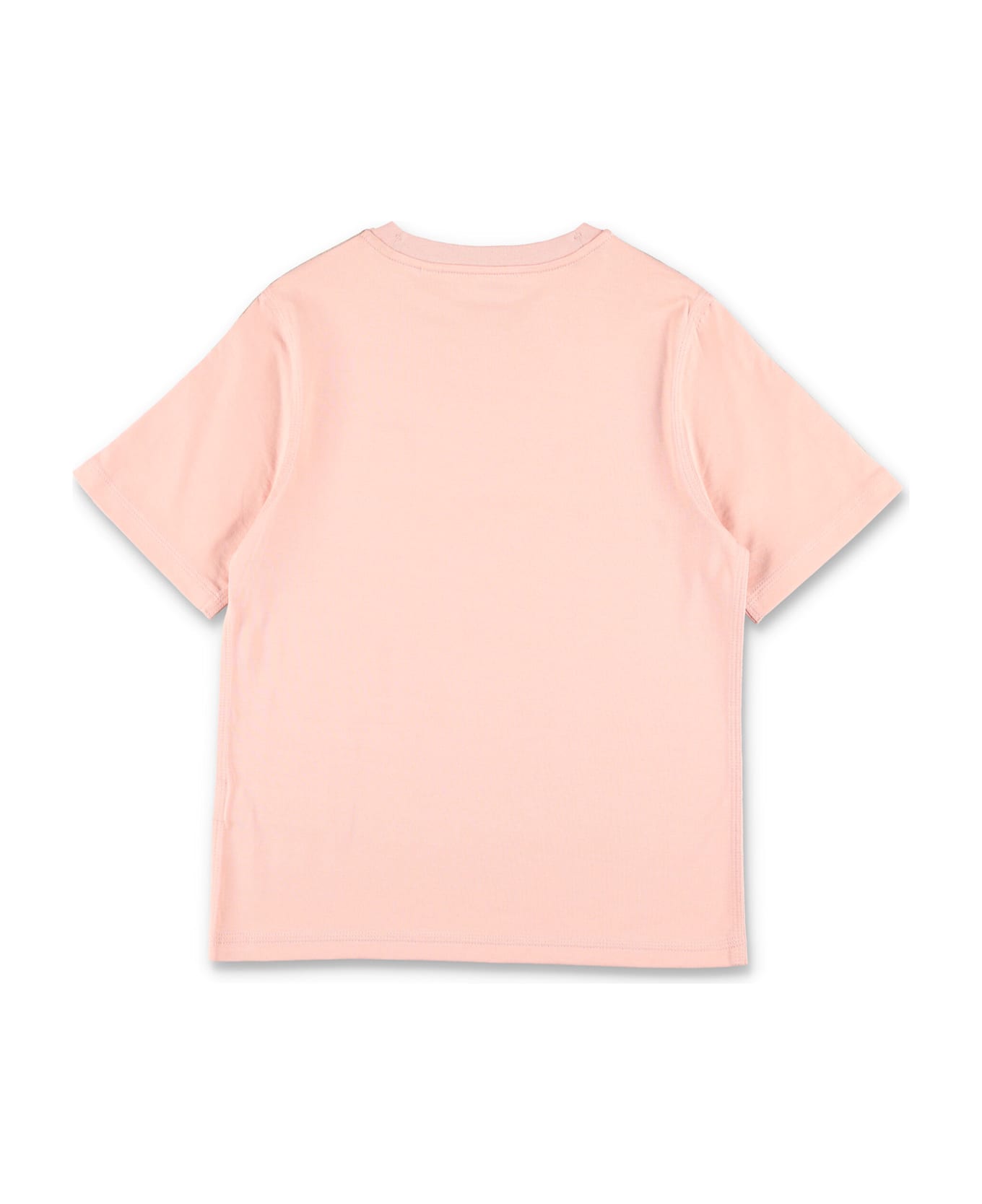 Burberry Kid - Cotton T-shirt With Check Shoulder Trim - SLIPPER