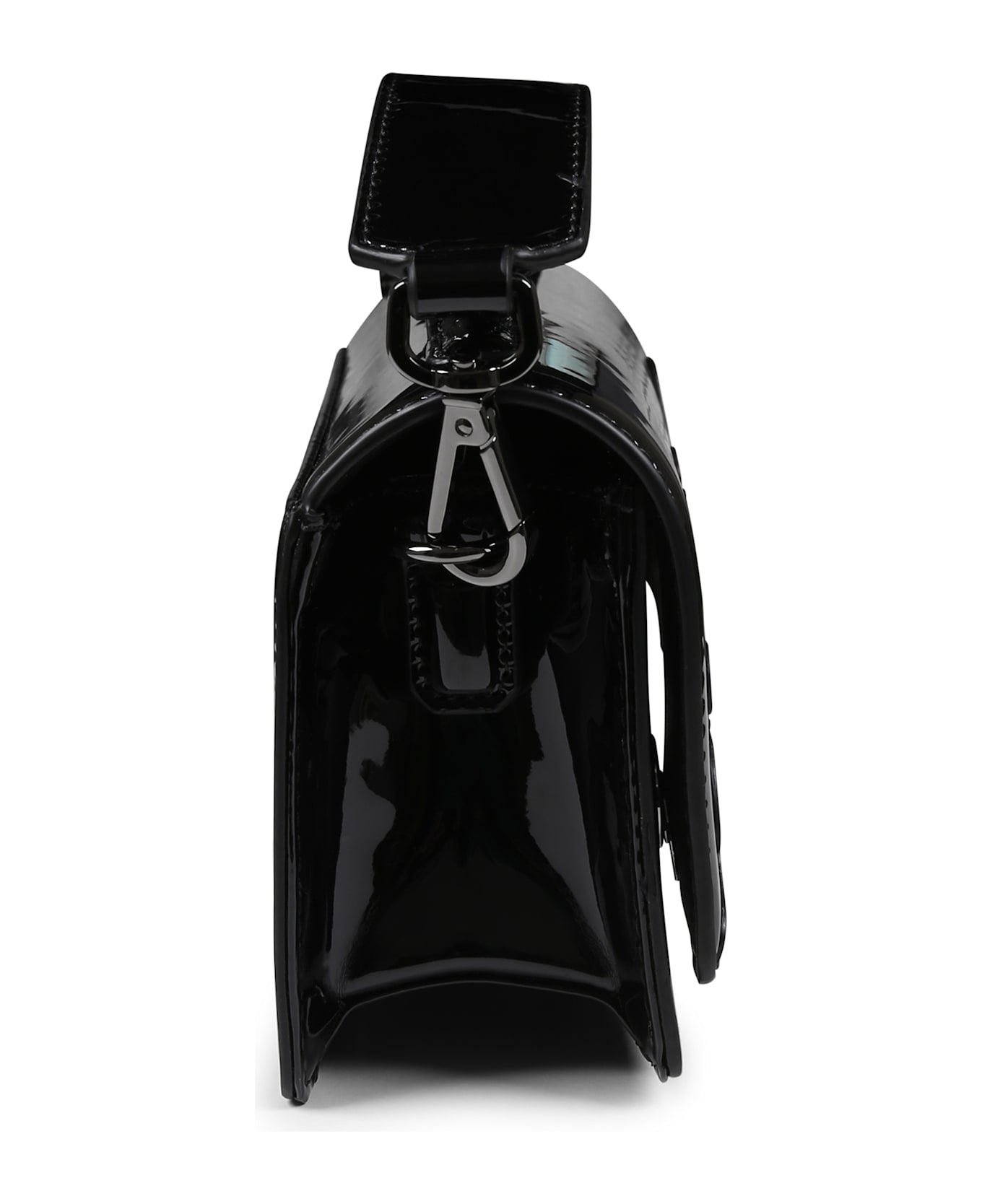 Karl Lagerfeld Kids Black Bag For Girl With Logo - Black