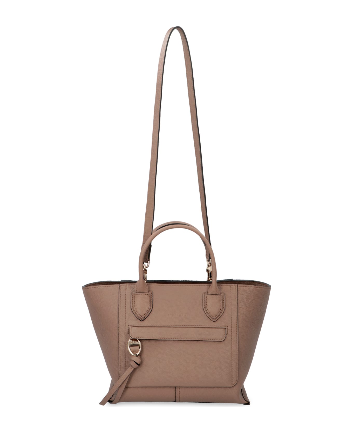 Longchamp Mailbox Leather Bag - turtledove