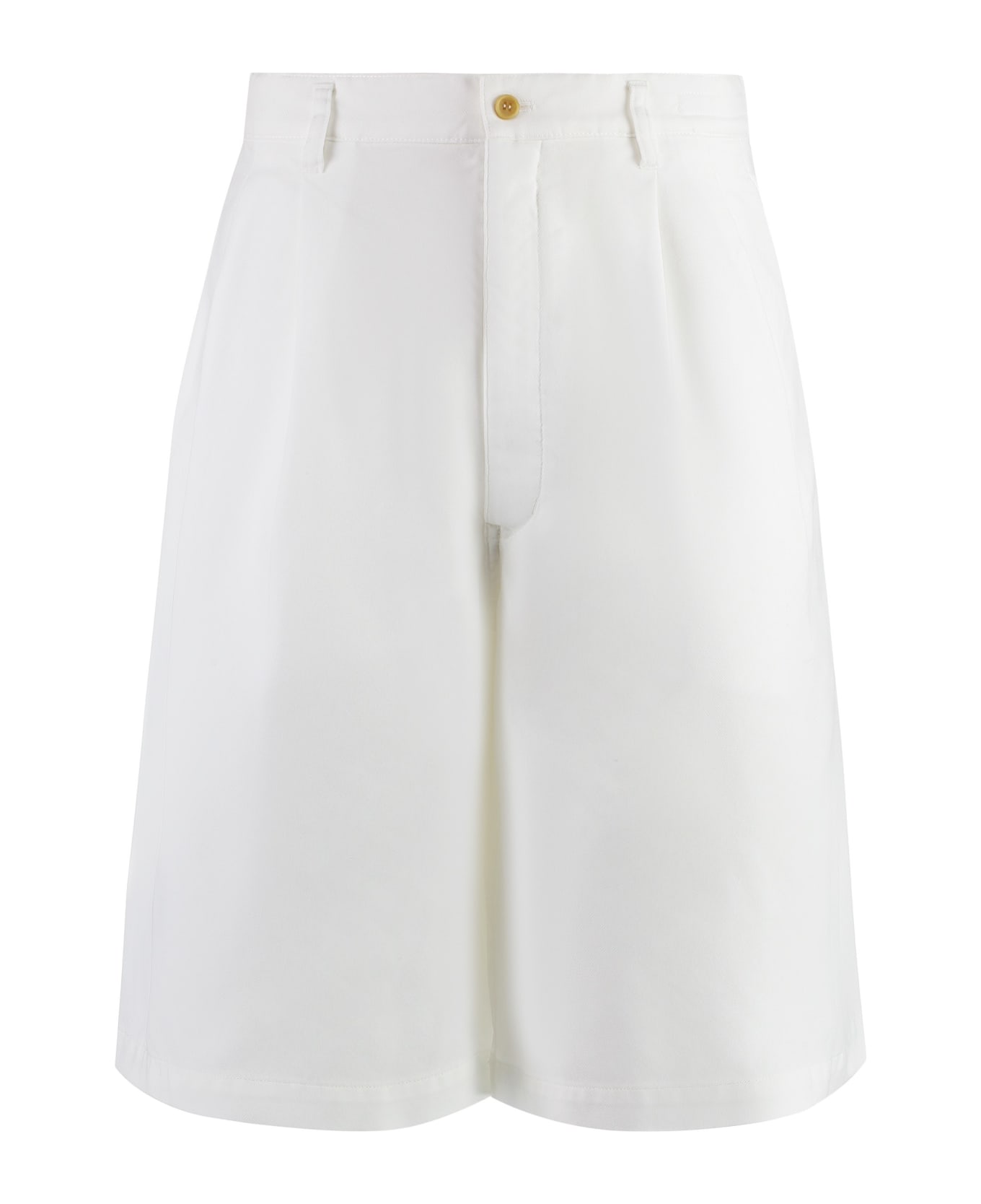 Comme des Garçons Shirt Techno Fabric Bermuda-shorts - White