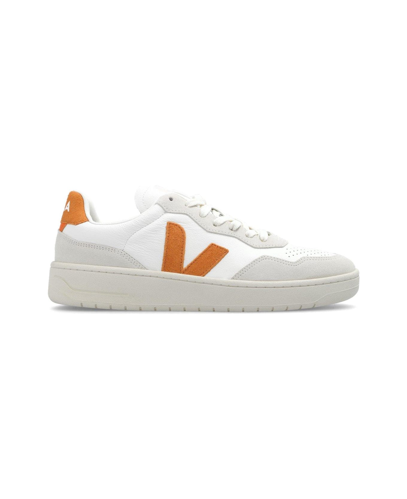 Veja V90 Lace-up Sneakers - WHITE