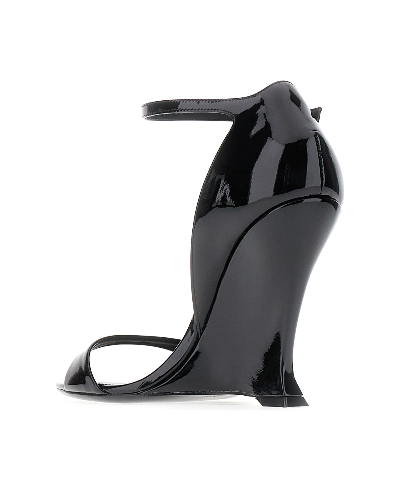 Ferragamo Black Leather Sandals - 001
