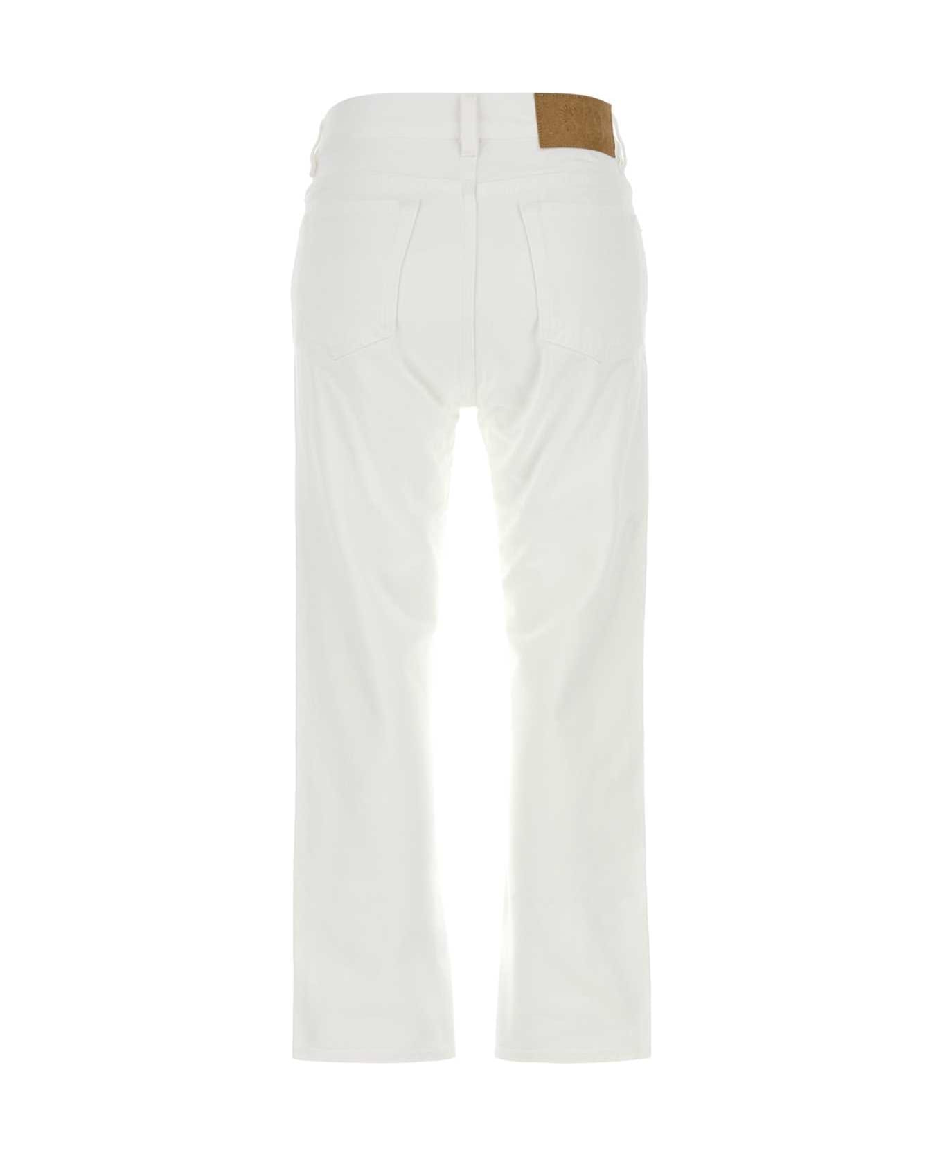 Blazé Milano White Denim Clapotis Jeans - CREAM