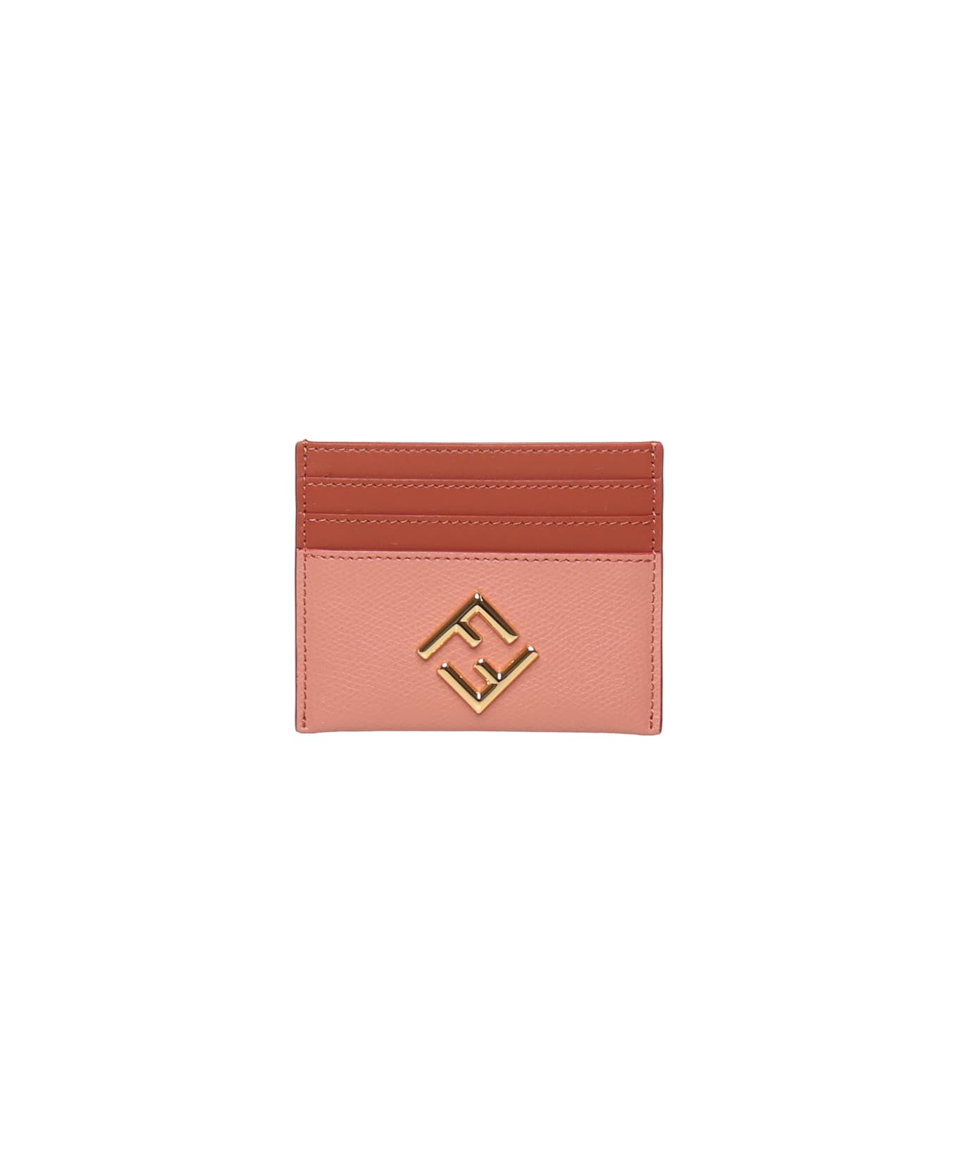 Fendi Ff Diamonds Card Holder - RED