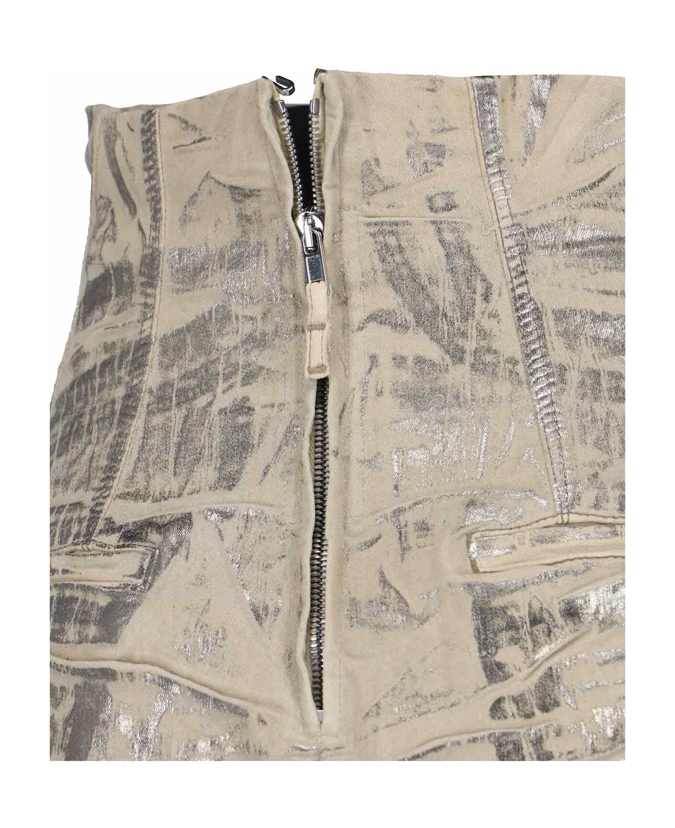 DRKSHDW "concordians" Shorts - Silver