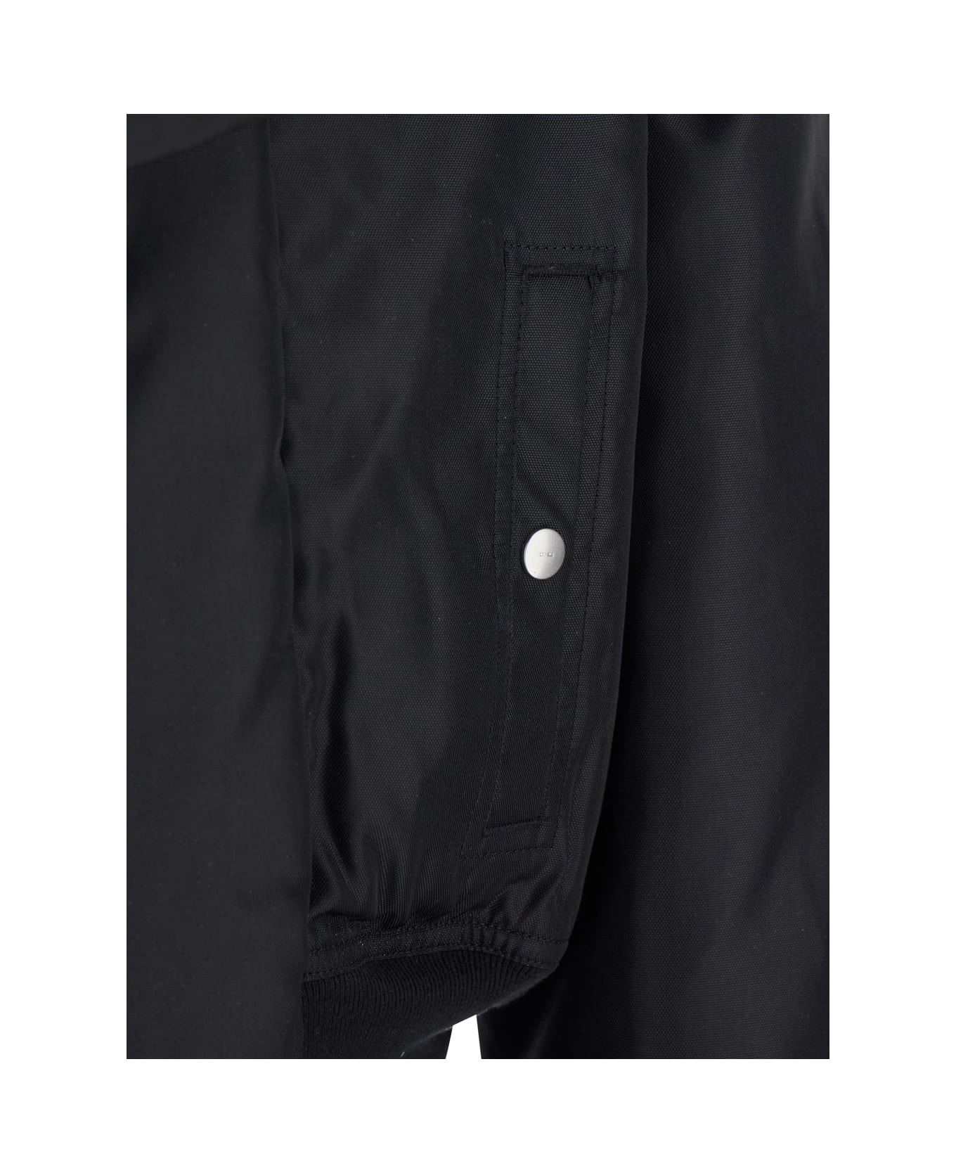 DRKSHDW 
alice
 Black Jacket With Oversized Hood And Asymmetrical Flap In Tech Fabric Man - Black
