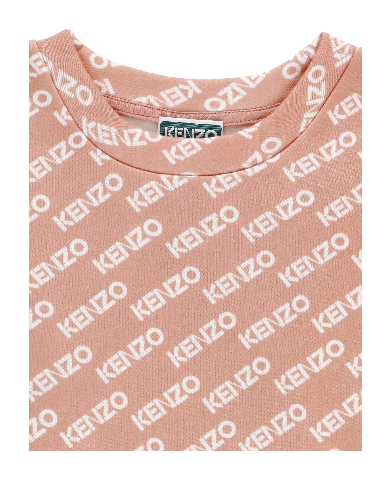 Kenzo Kids Cotton Sweatshirt - Pink
