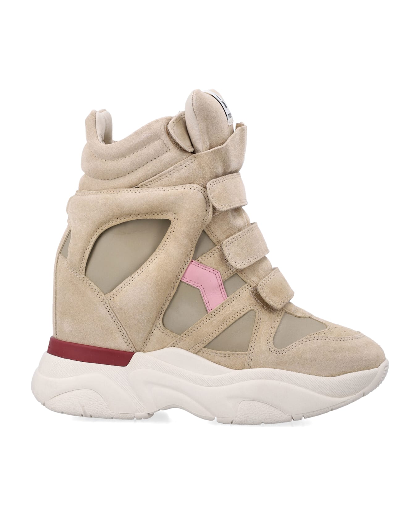 Isabel Marant Balskee High-top Wedge Sneakers - BEIGE PINK