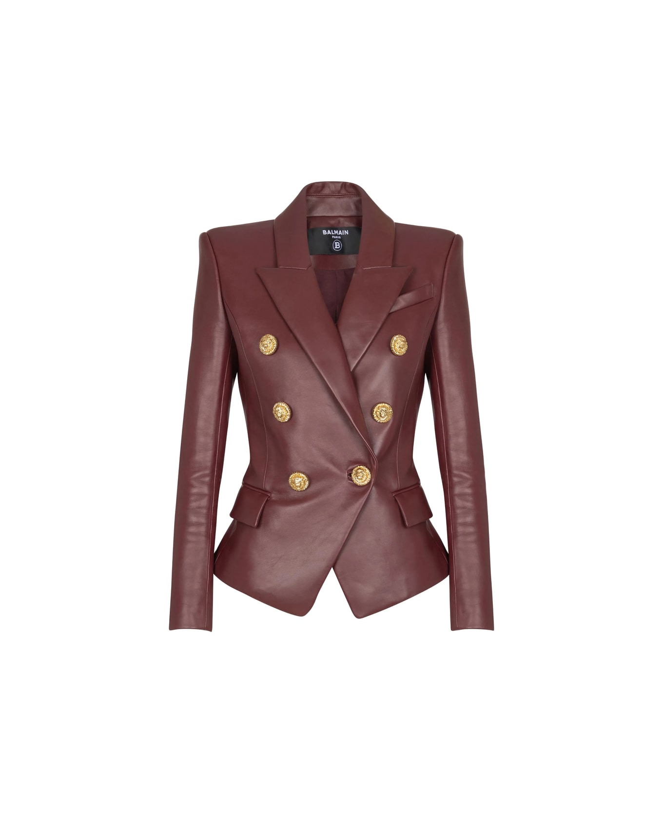 Balmain Leather Outerwear - RED