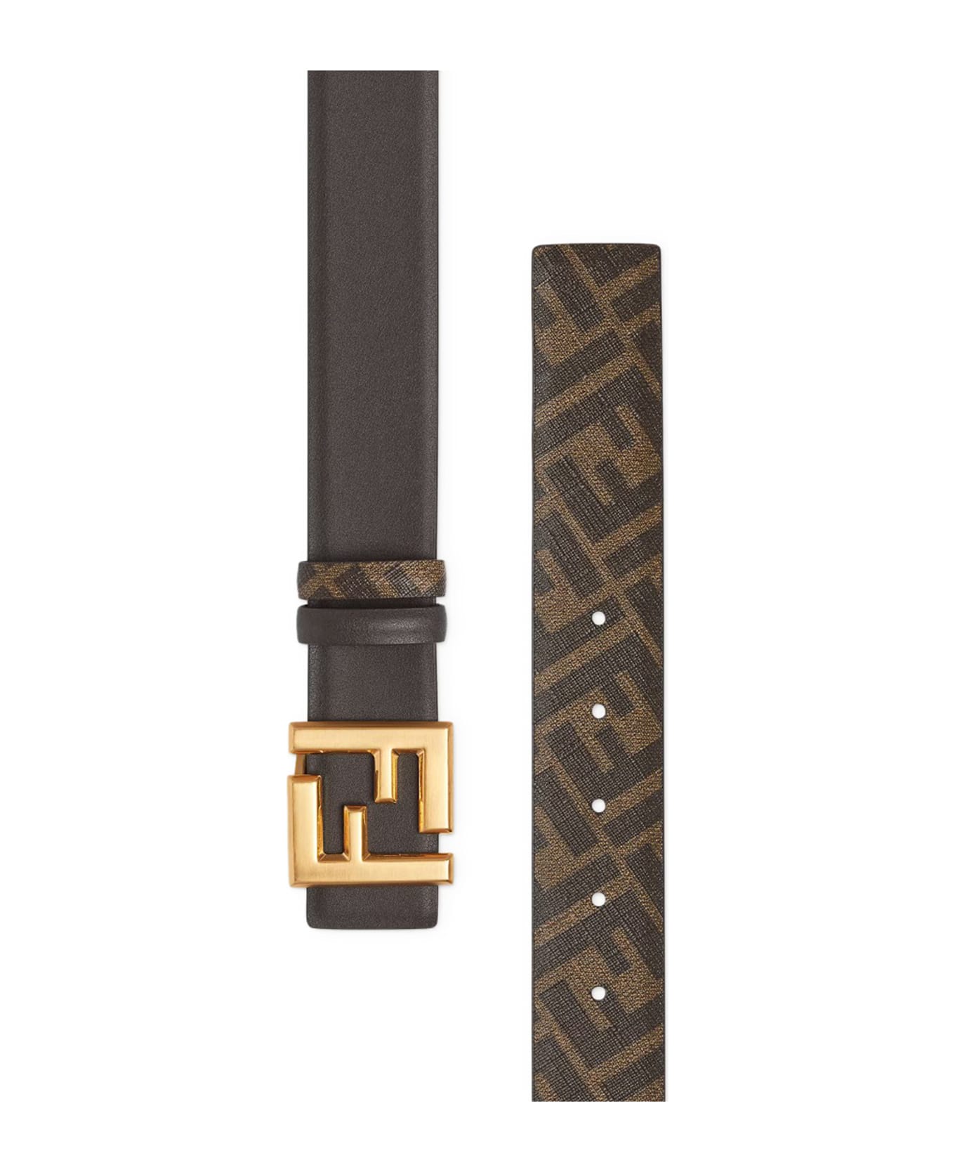 Fendi Squared Ff Belt - Brown