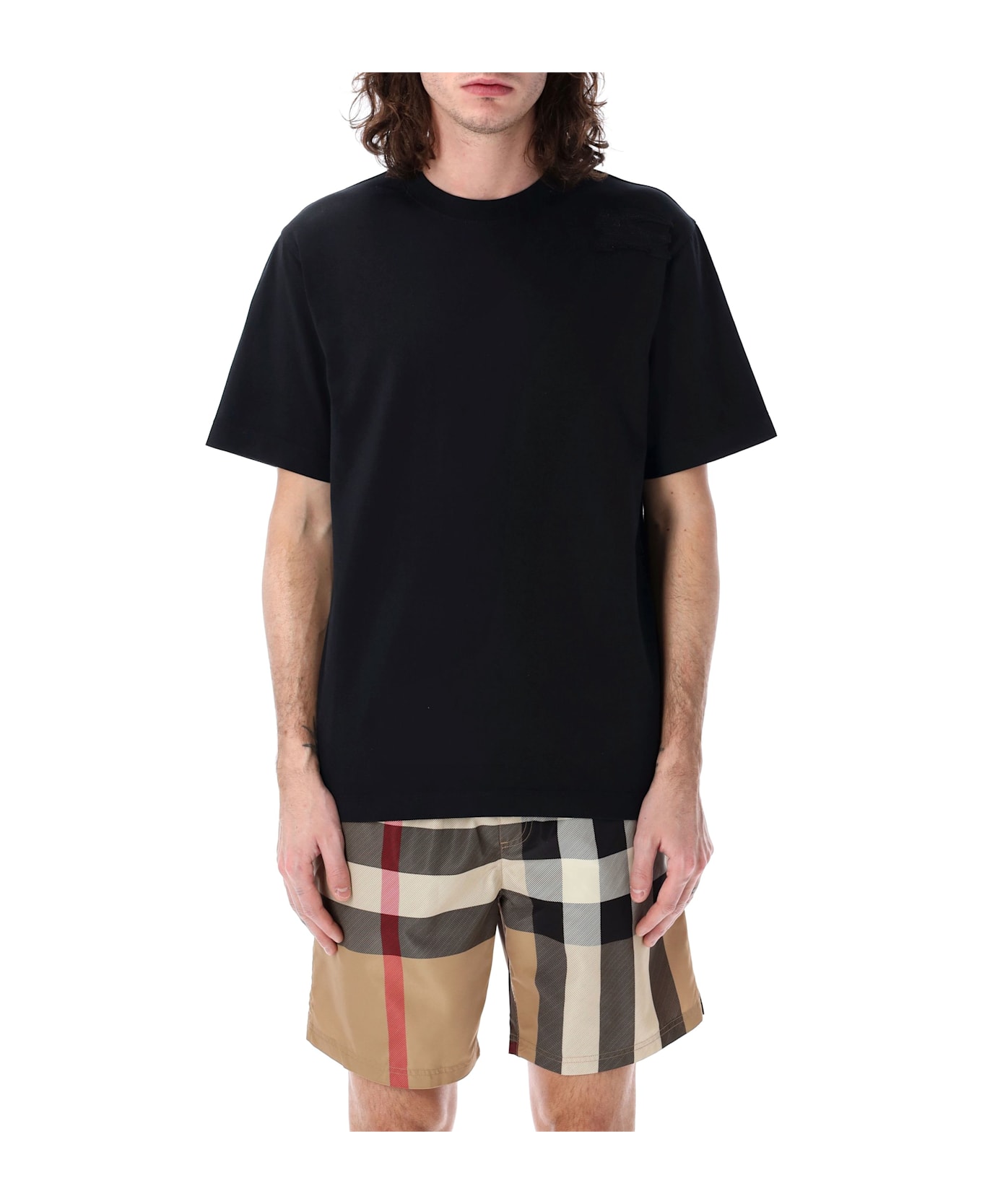 Burberry London Cotton T-shirt - BLACK