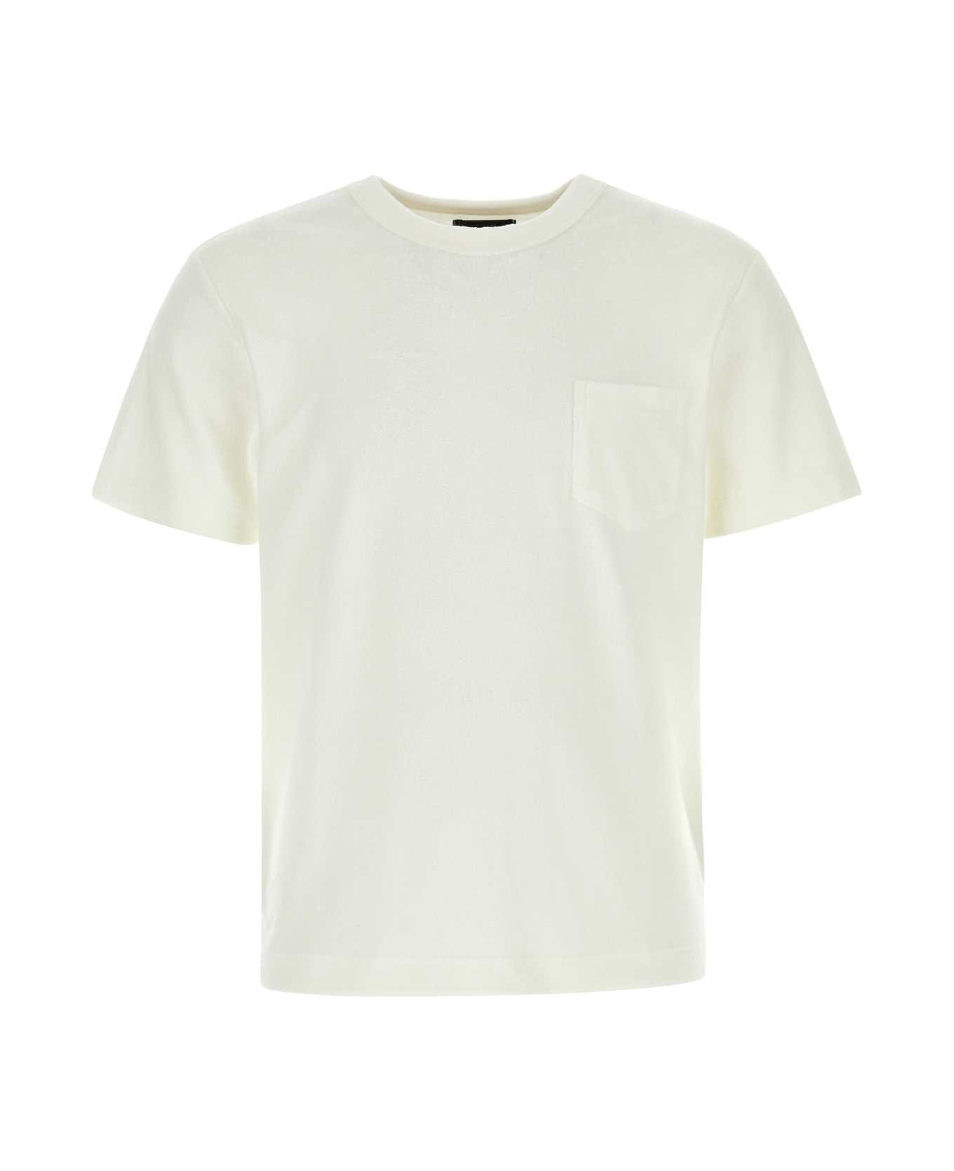 Howlin White Terry Fons T-shirt - ECRU