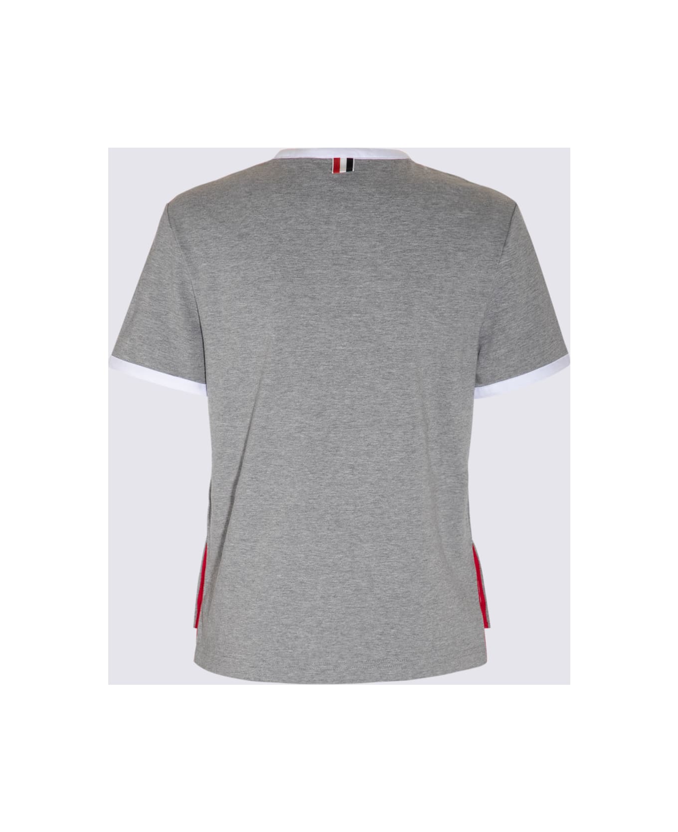 Thom Browne Light Grey Cotton T-shirt - LT GREY