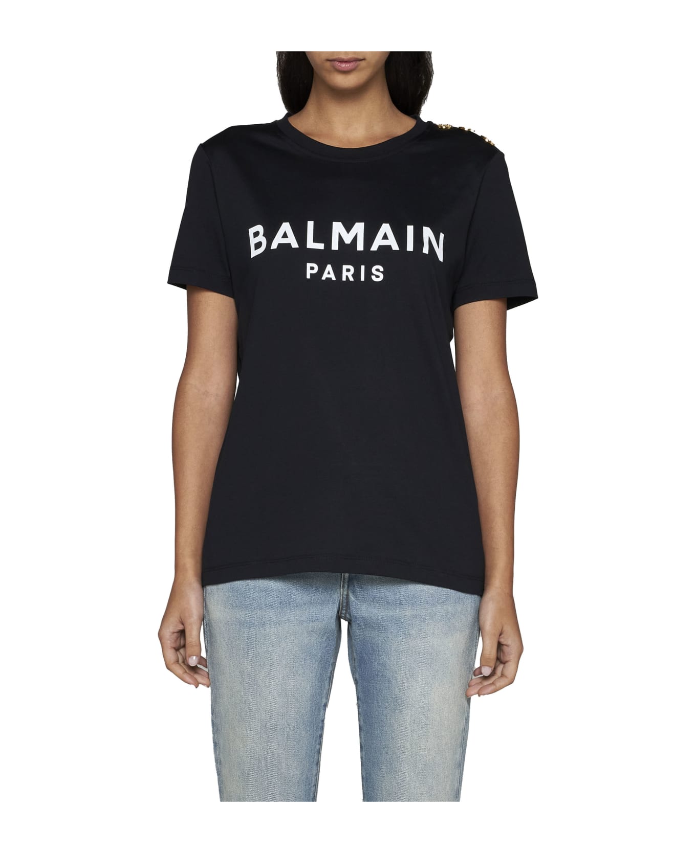 Balmain T-Shirt - Noir/blanc