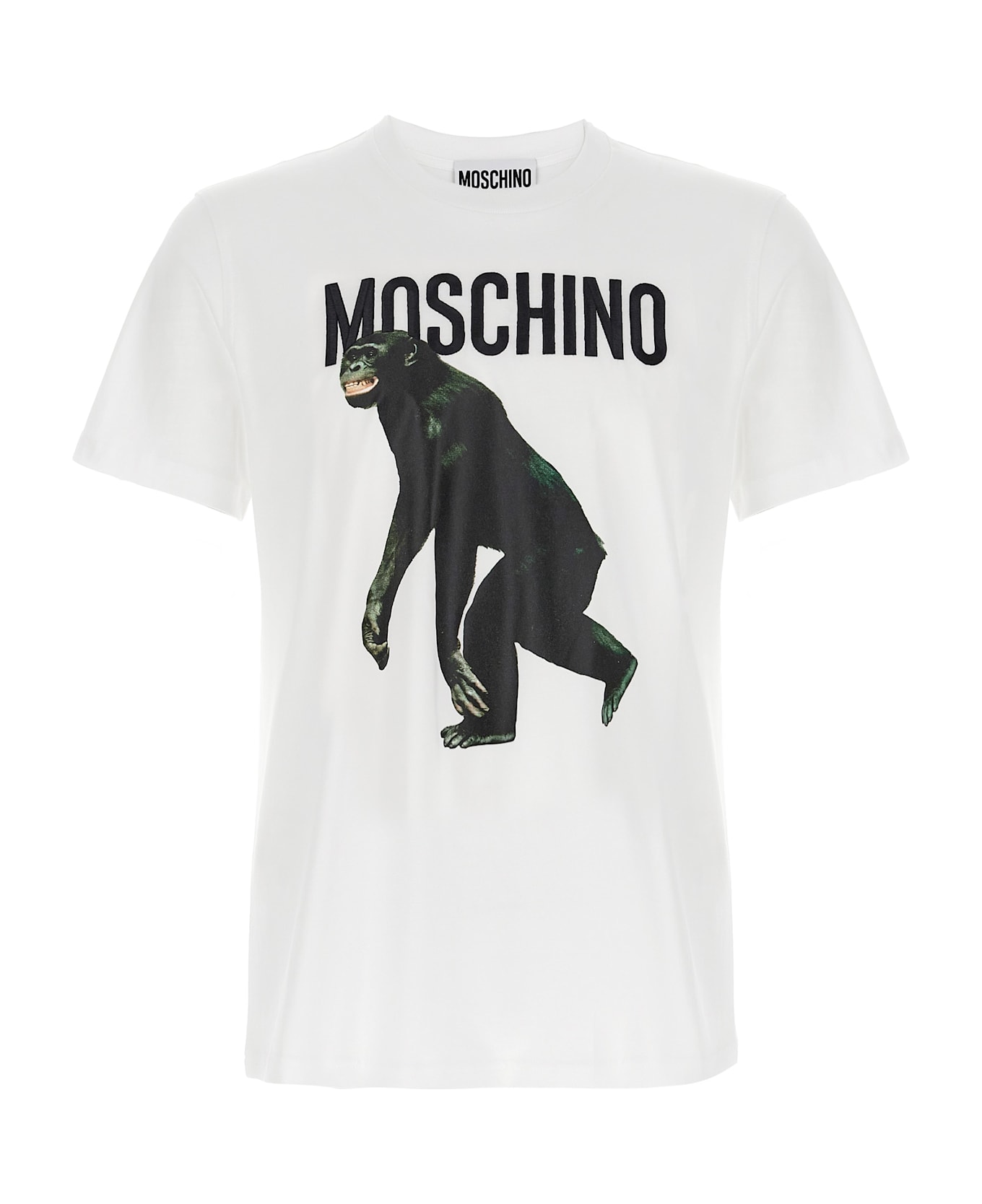 Moschino Logo Embroidery T-shirt - White