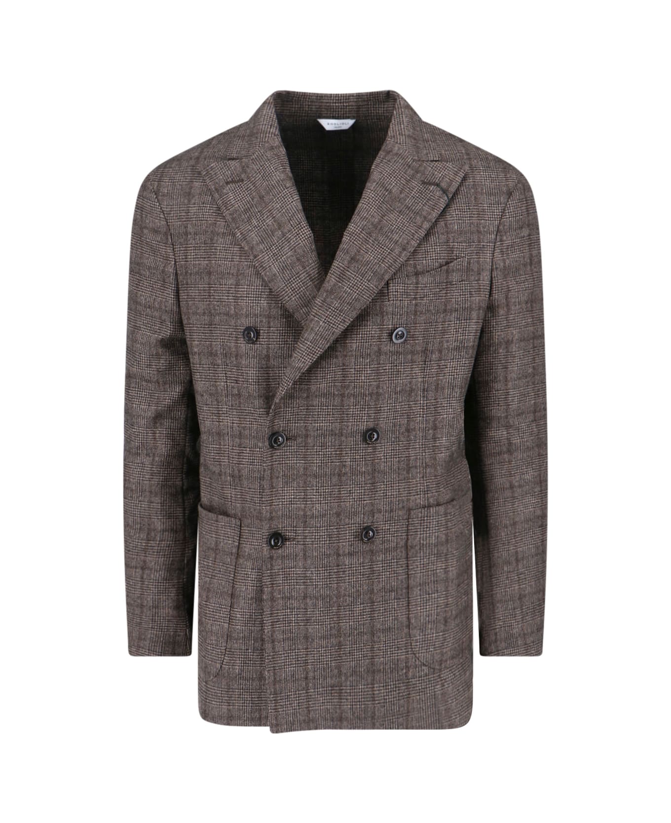 Boglioli Double-breasted Blazer - Brown