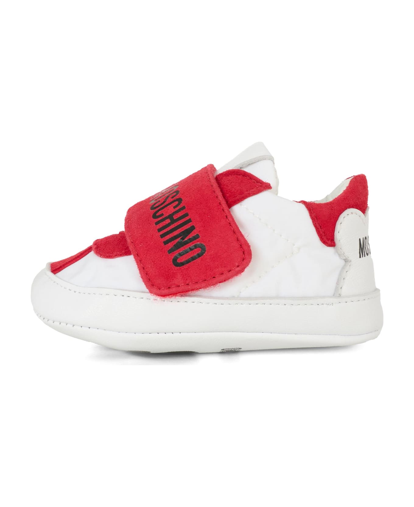 Moschino Red Sneakers For Babykids With Logo - Red