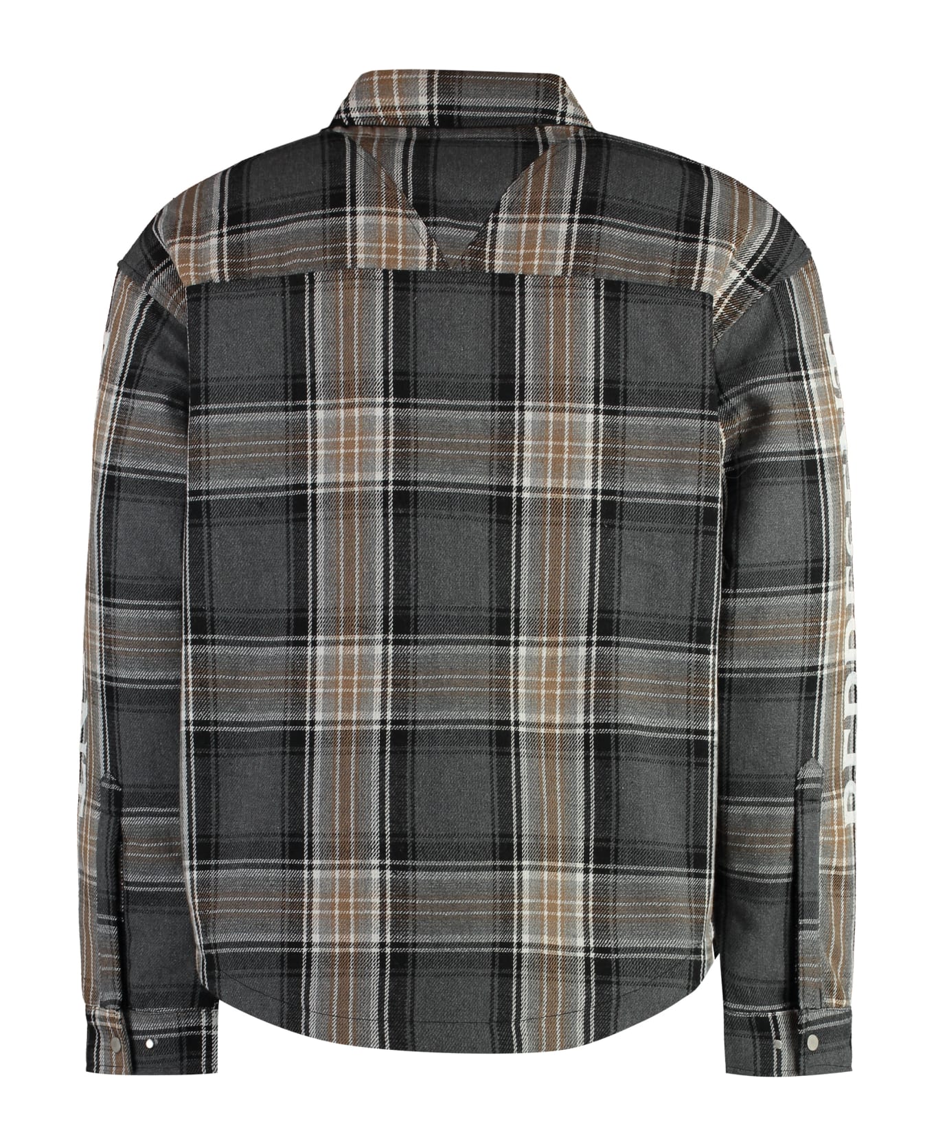 REPRESENT Flannel Overshirt Shirt - GREY CHECK