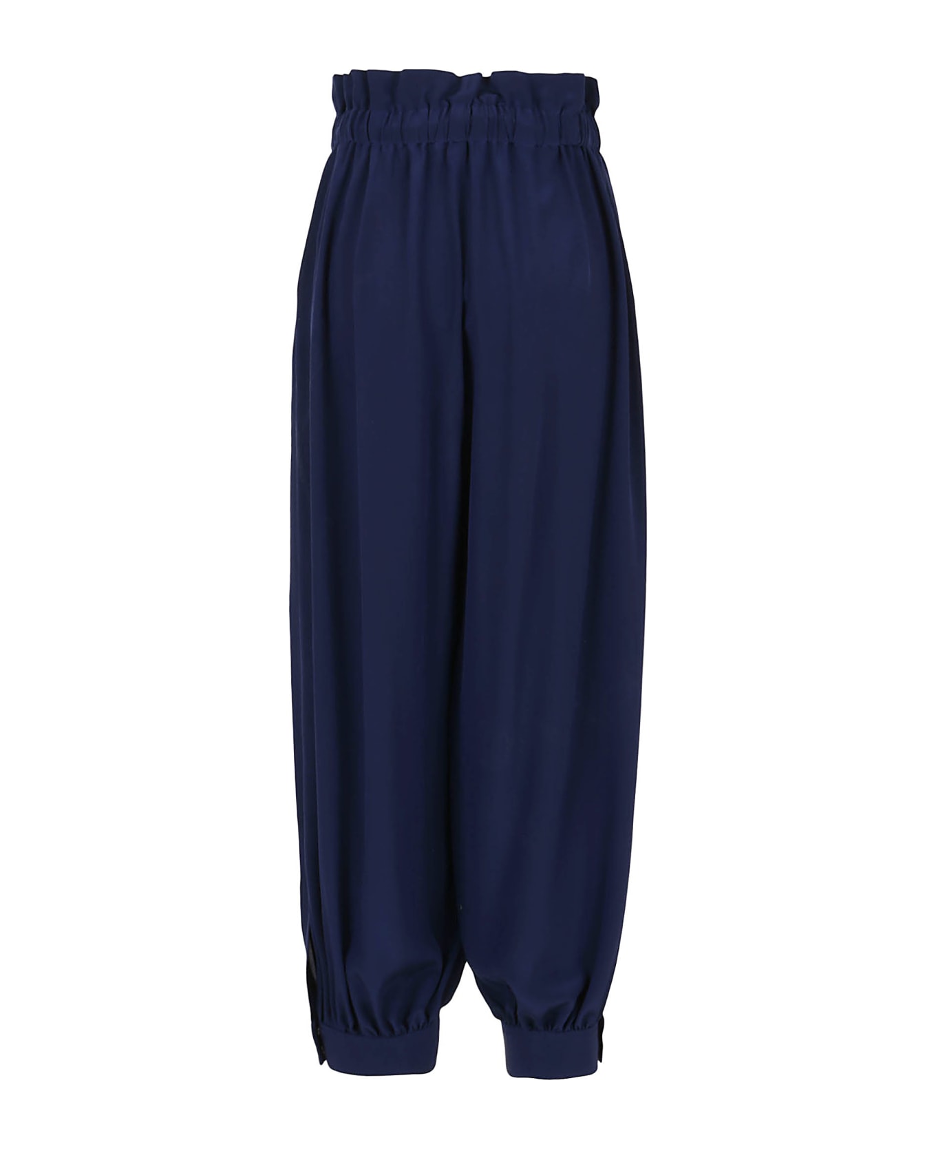 Stella McCartney Lauryn Trouser Silk Crepe De Chine - Deep blue