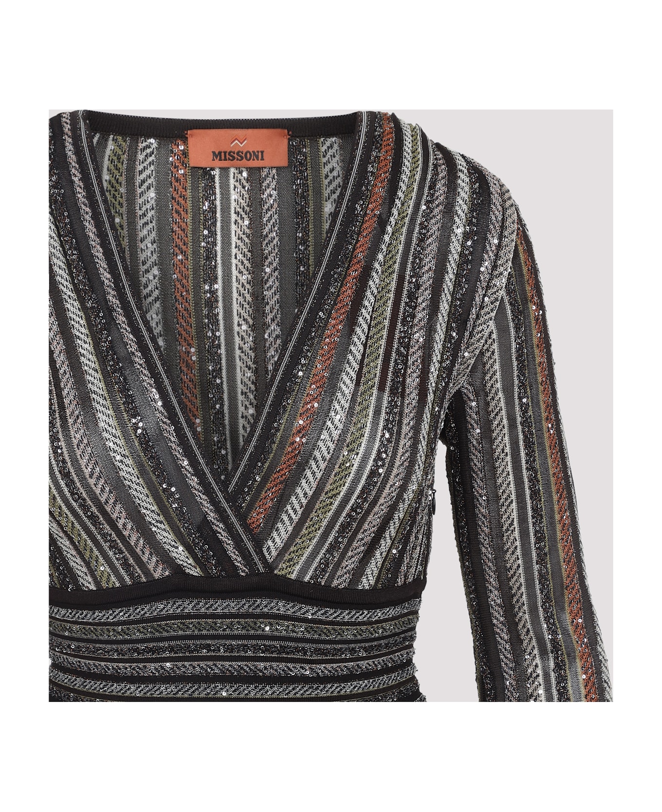 Missoni Long Dress - Multi Beige Brown
