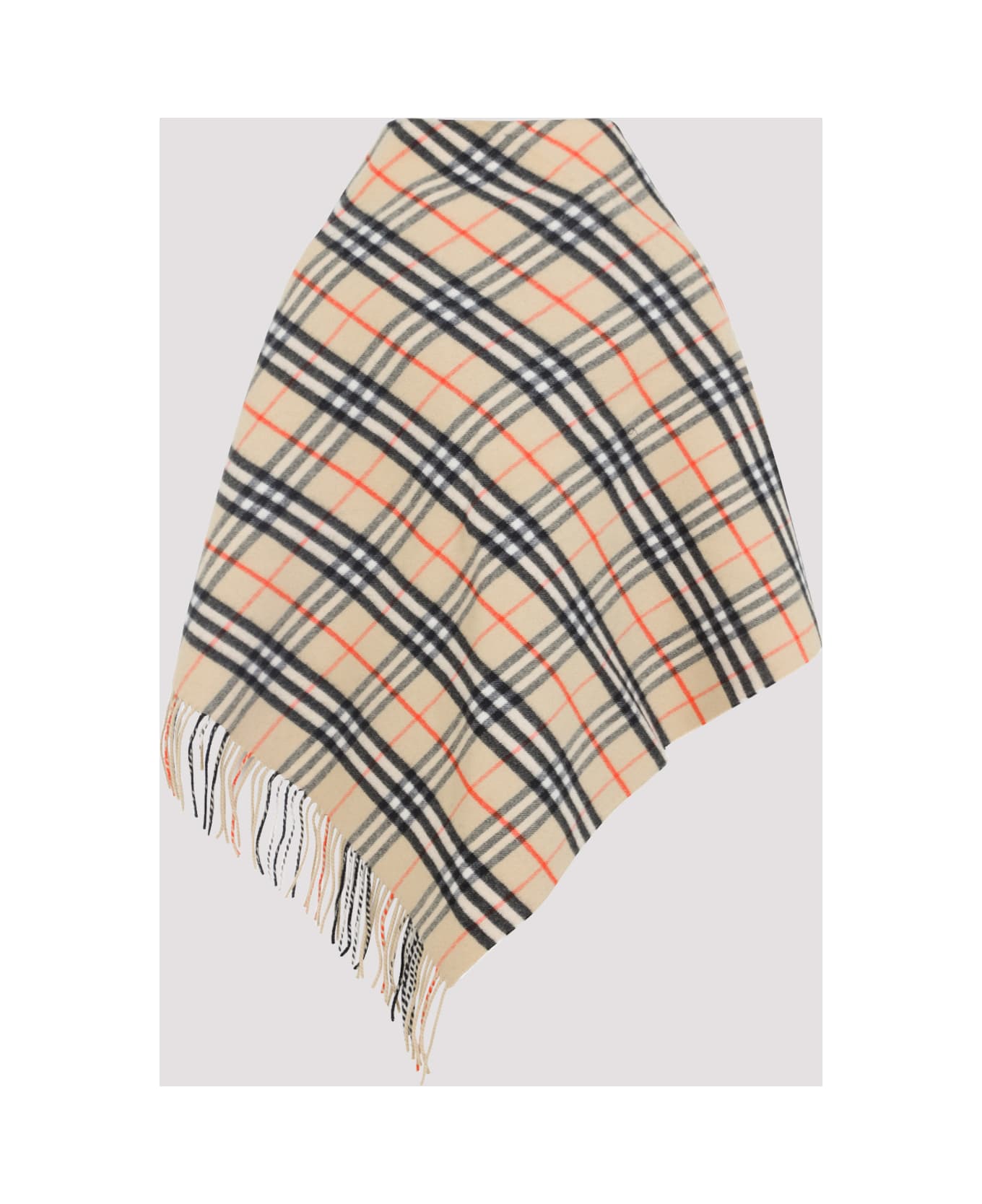 Burberry Check Bandana Scarf - Sand