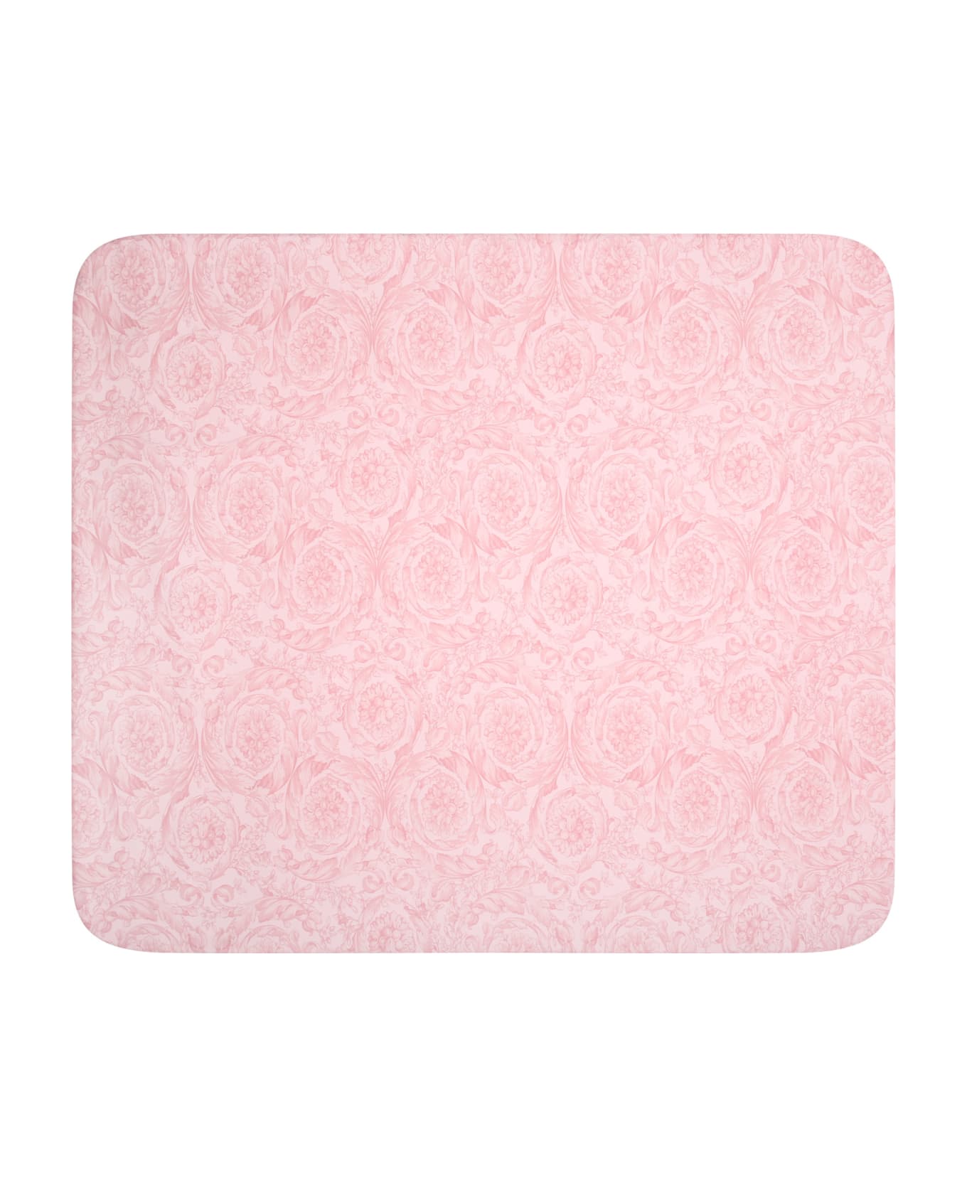 Versace Pink Baby Girl Blanket With Baroque Print - Pink アクセサリー＆ギフト