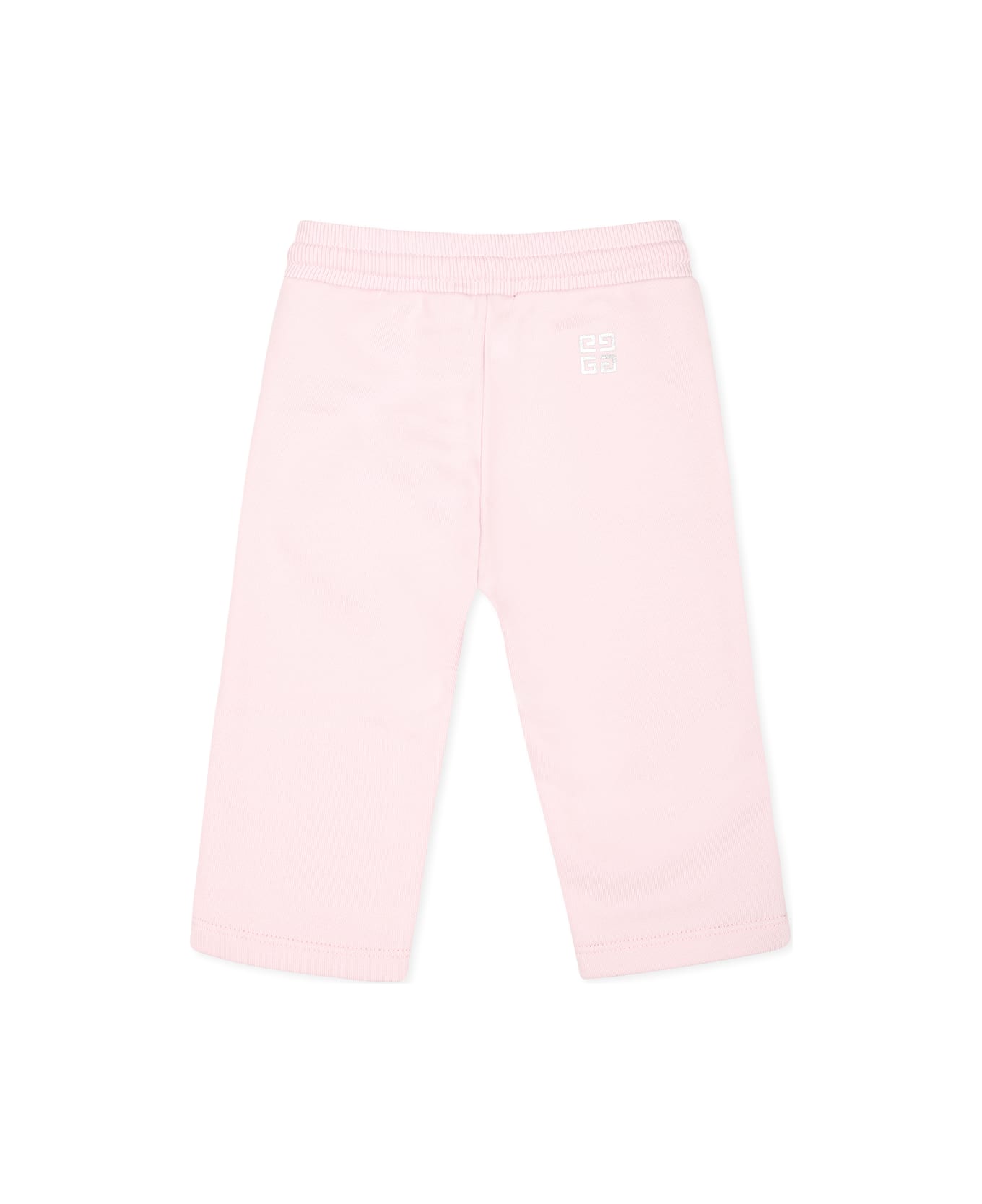 Givenchy Pink Trousers For Baby Girl With Logo And Iconic 4g Motif - Pink