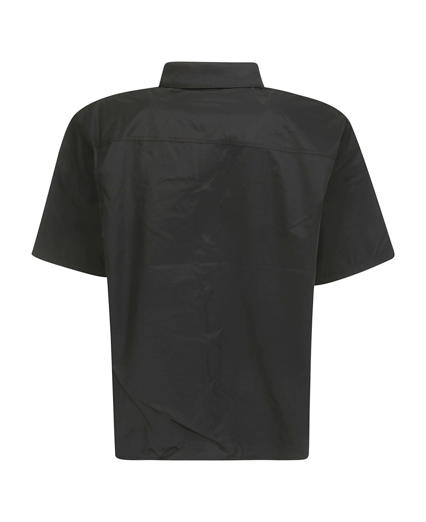 Heliot Emil S/s Nylon Shirt W. Carabiner - BLACK