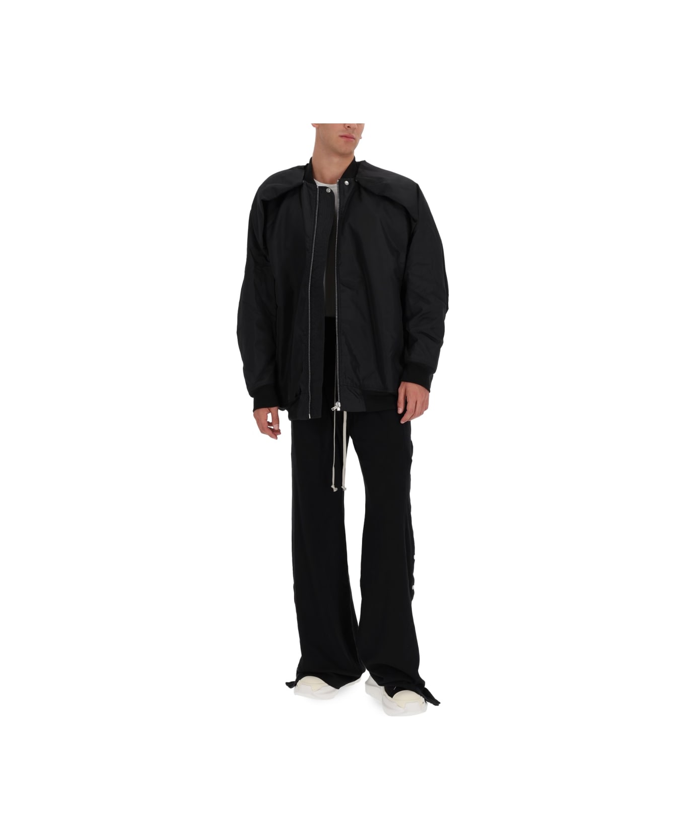 DRKSHDW Bomber Jacket "convertible Jumbo Peter Flight" - BLACK