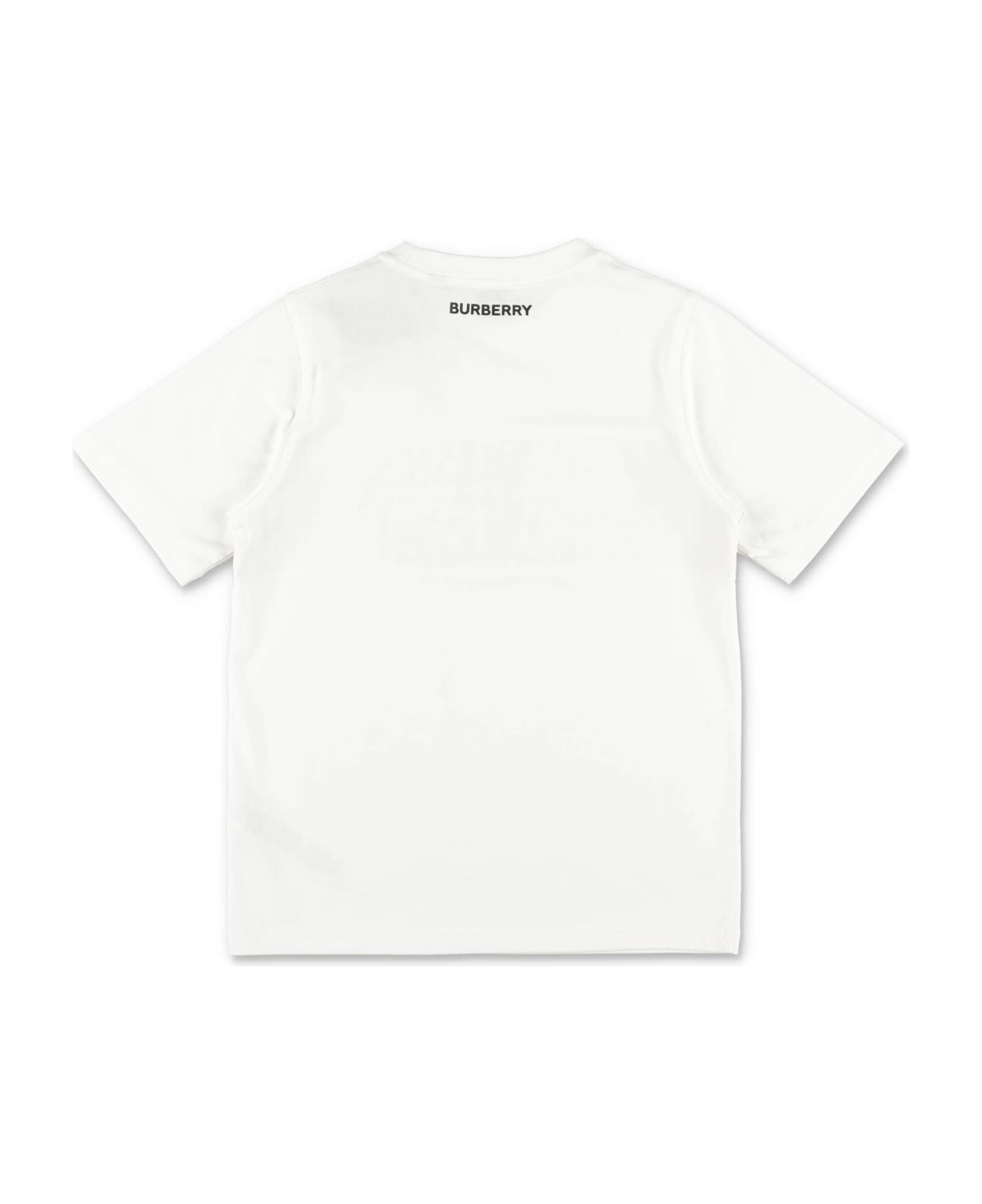 Burberry T-shirt Bianca Cedar In Jersey Di Cotone Bambino - Bianco