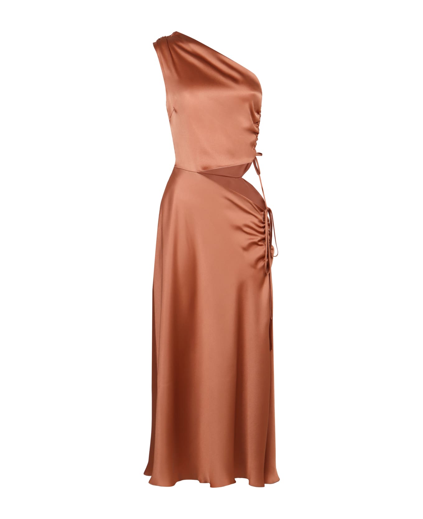 Alberta Ferretti Satin Dress - Pink ワンピース＆ドレス