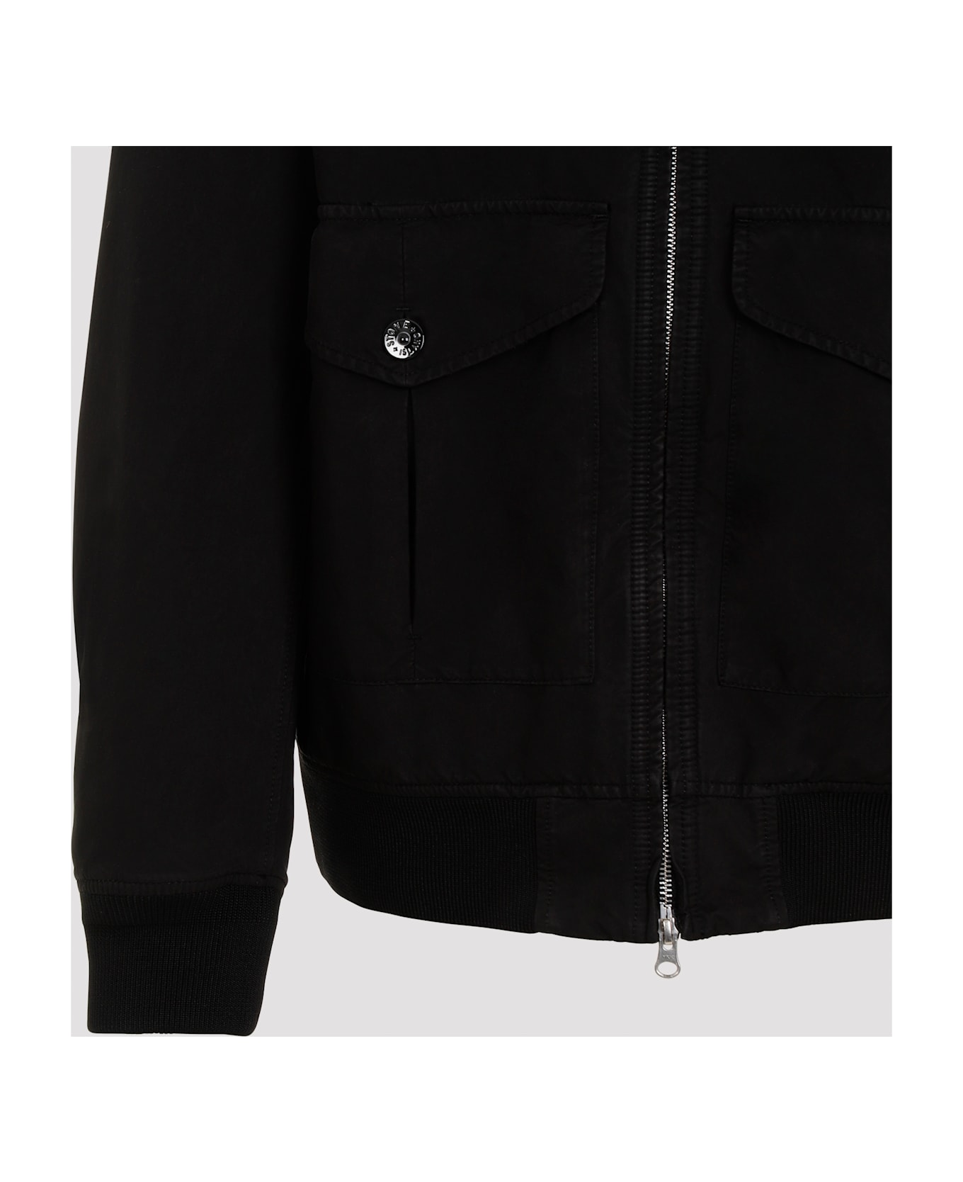 Stone Island Polyester Jacket - Black