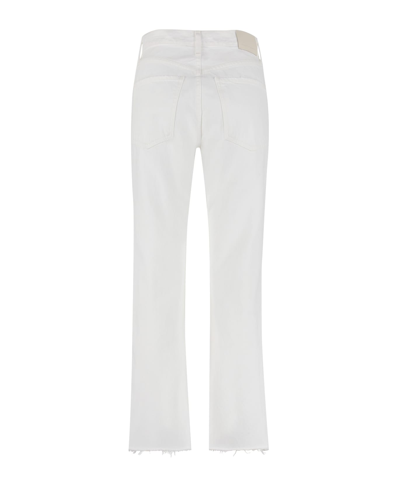 Citizens of Humanity Daphne Crop Stovepipe Jeans - White