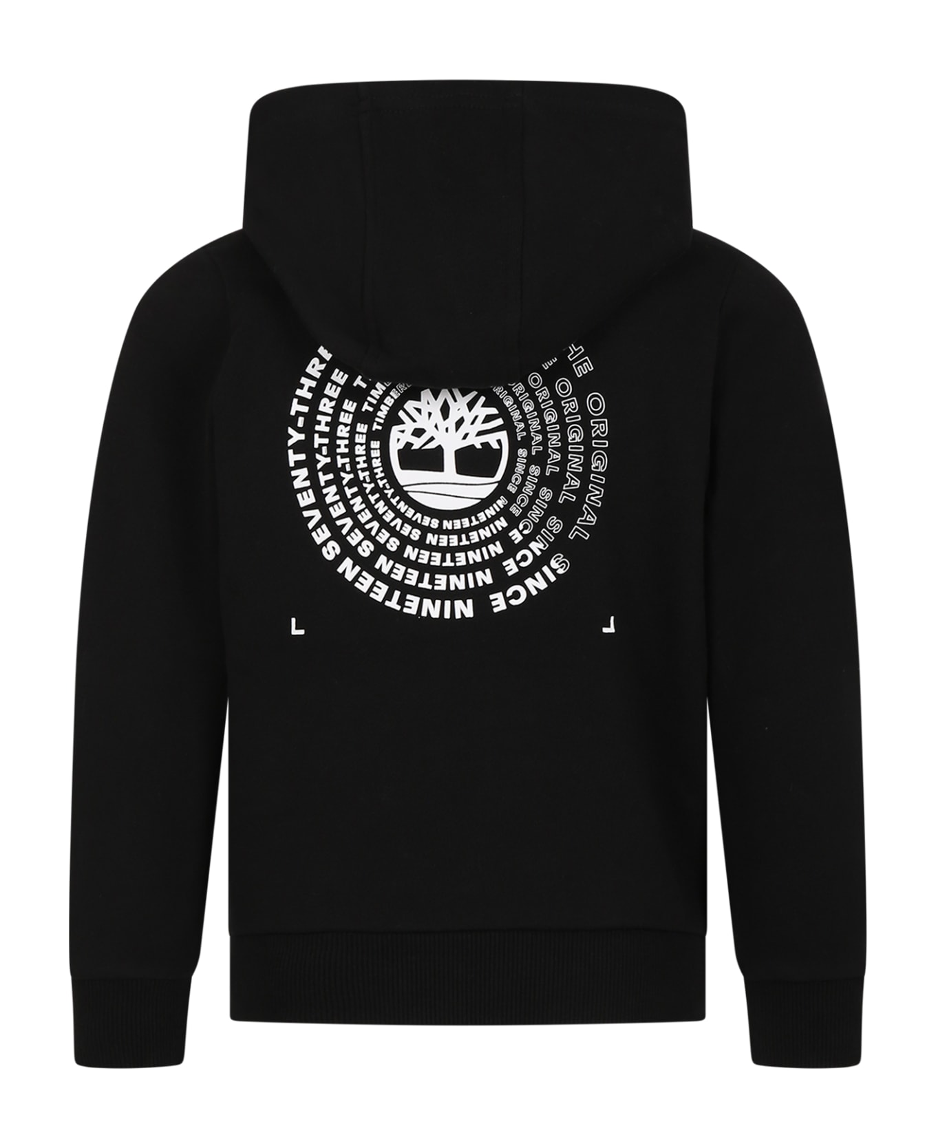 Timberland Black Sweatshirt For Boy With Logo - Black