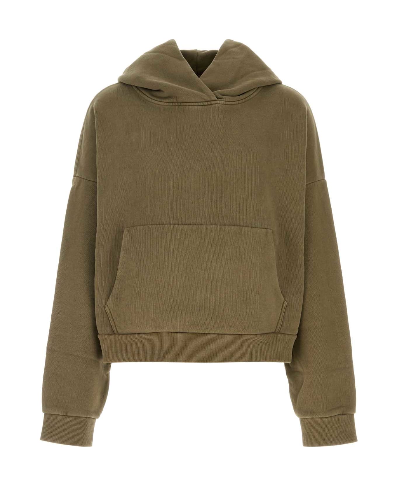 Entire Studios Army Green Cotton Oversize Sweatshirt - Mi Military