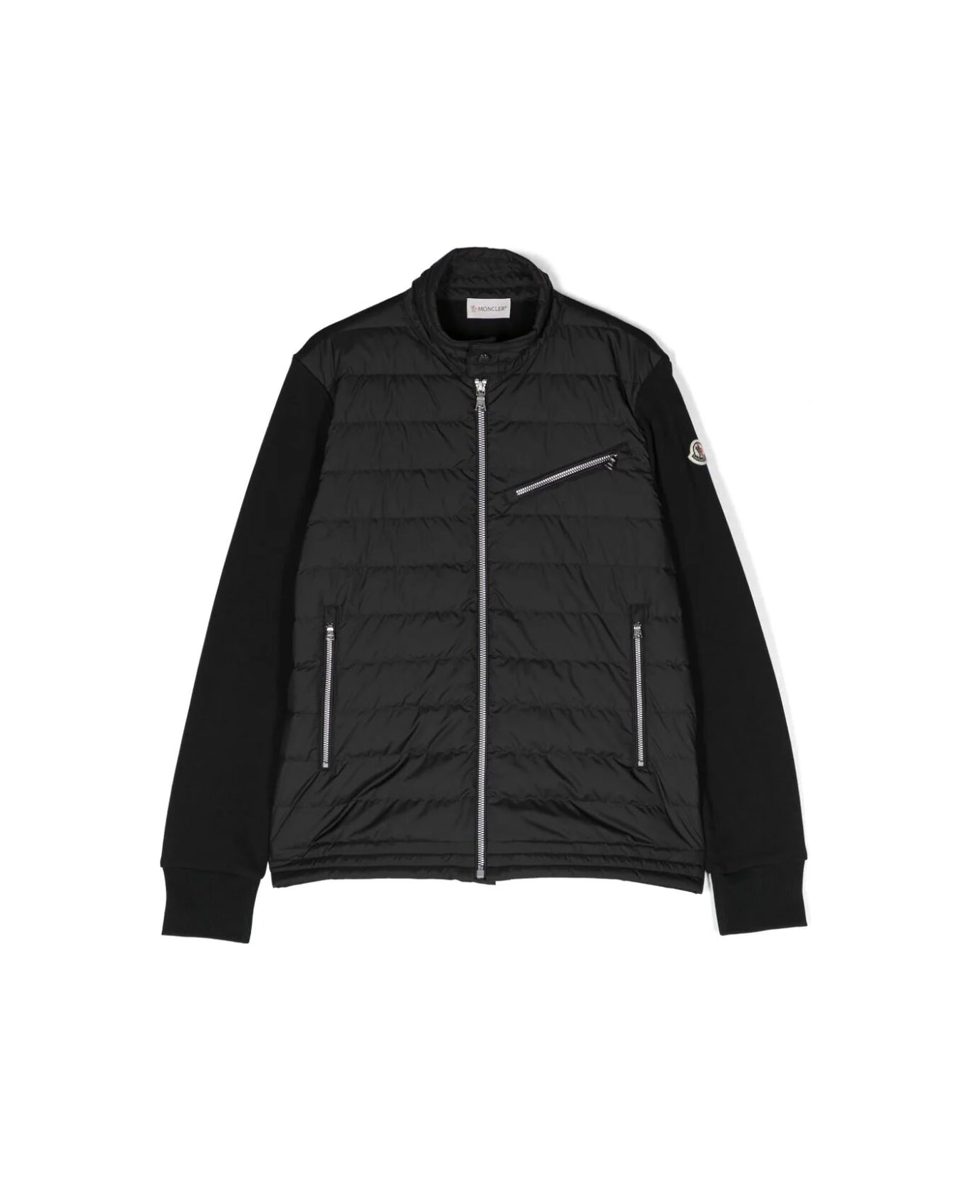 Moncler Zip Up Cardigan - Black ニットウェア＆スウェットシャツ