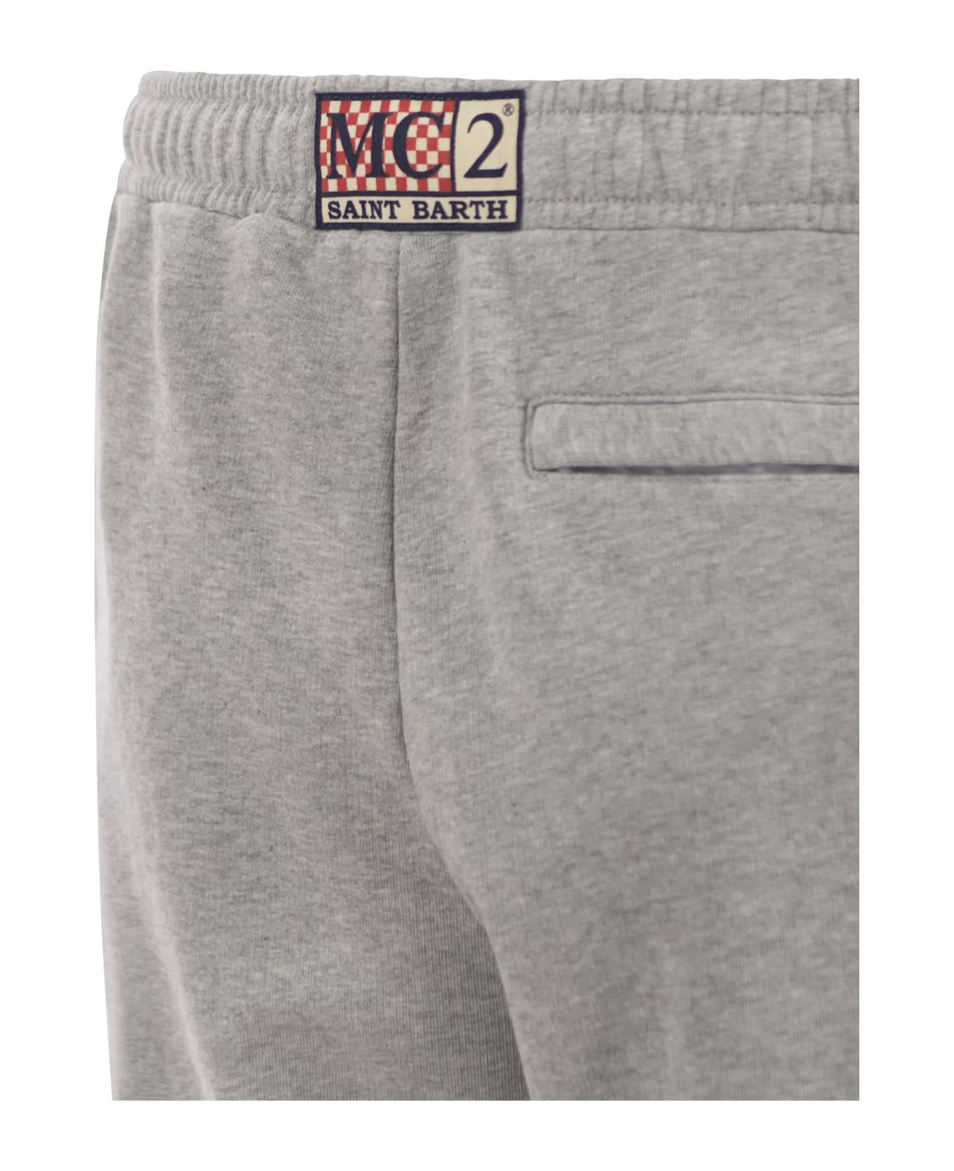 MC2 Saint Barth Randle - Cotton Fleece Bermuda Shorts - Grey