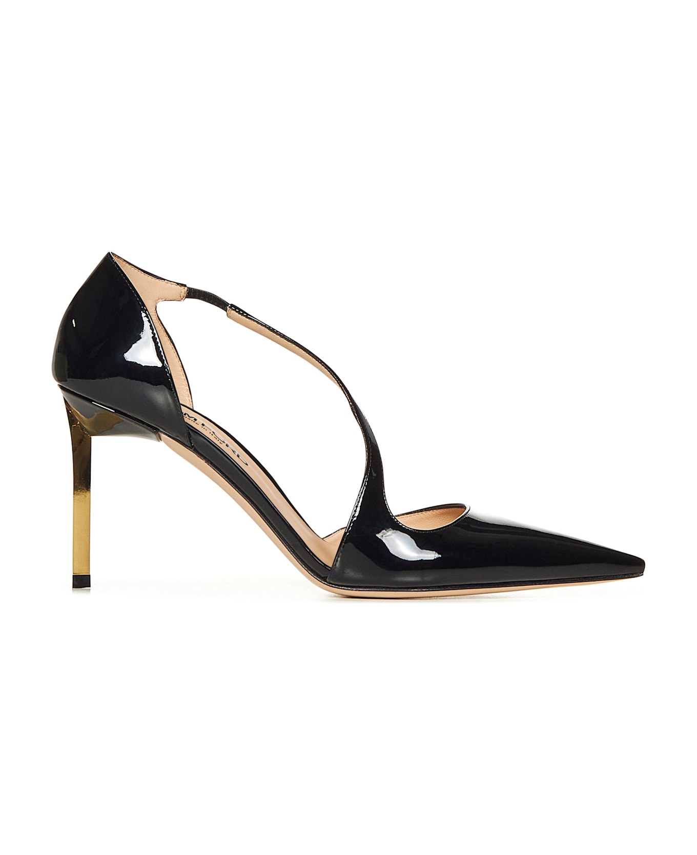 Tom Ford Heeled Crossover Strap Pumps - BLACK