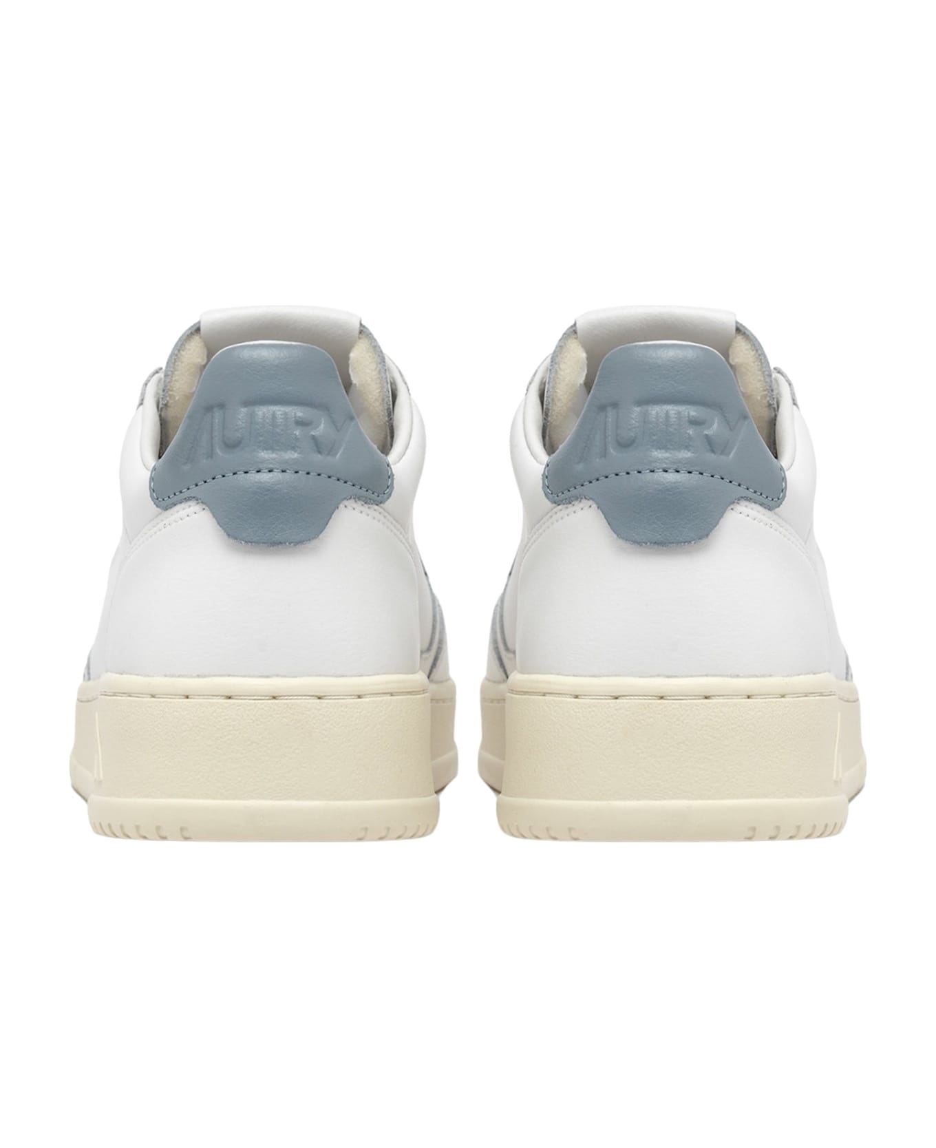 Autry Medalist Low Leat Leat - Wht Slv Blue