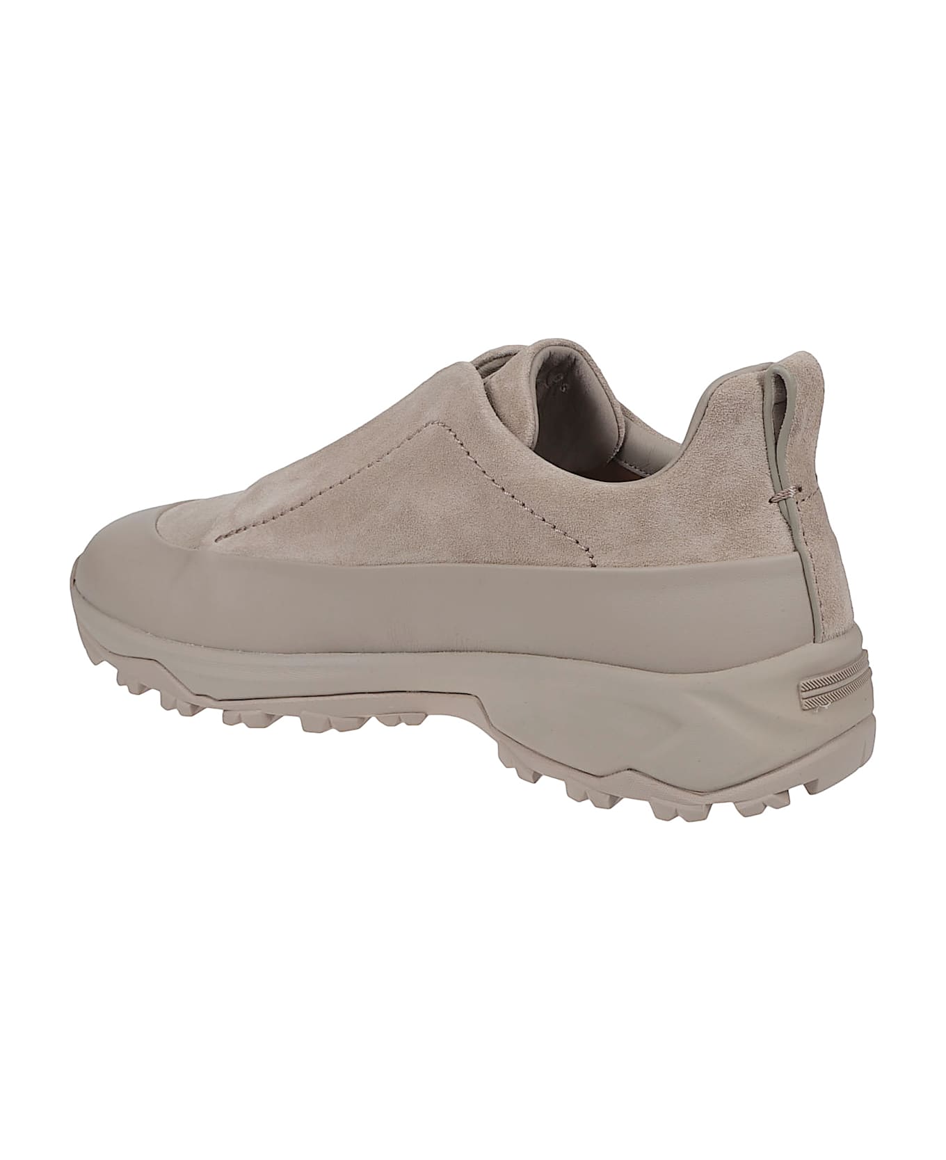 Zegna Triple Stitch Monte Low Top Sneakers - Ads Tortora Chiaro