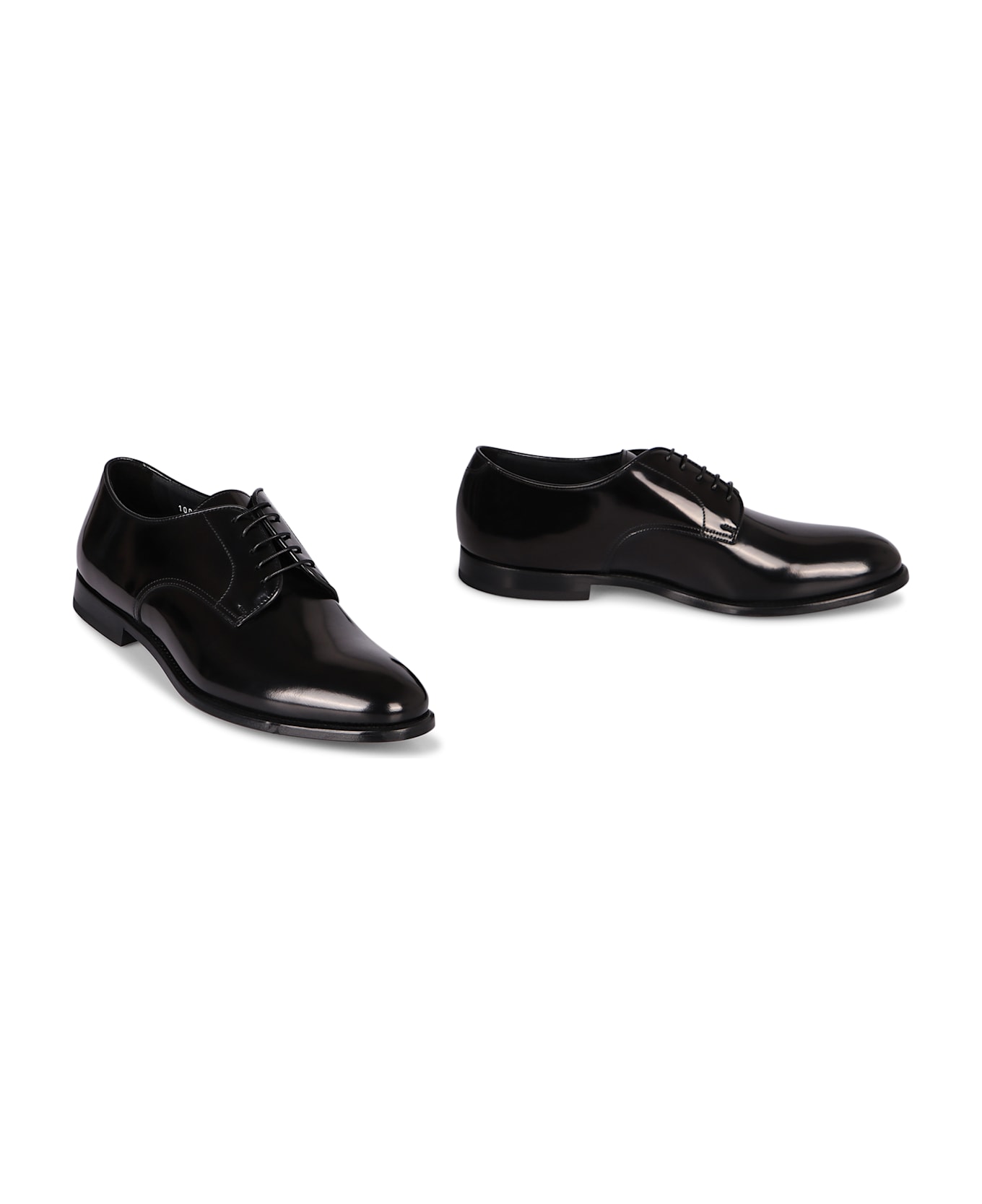 Doucal's Leather Lace-up Shoes - black