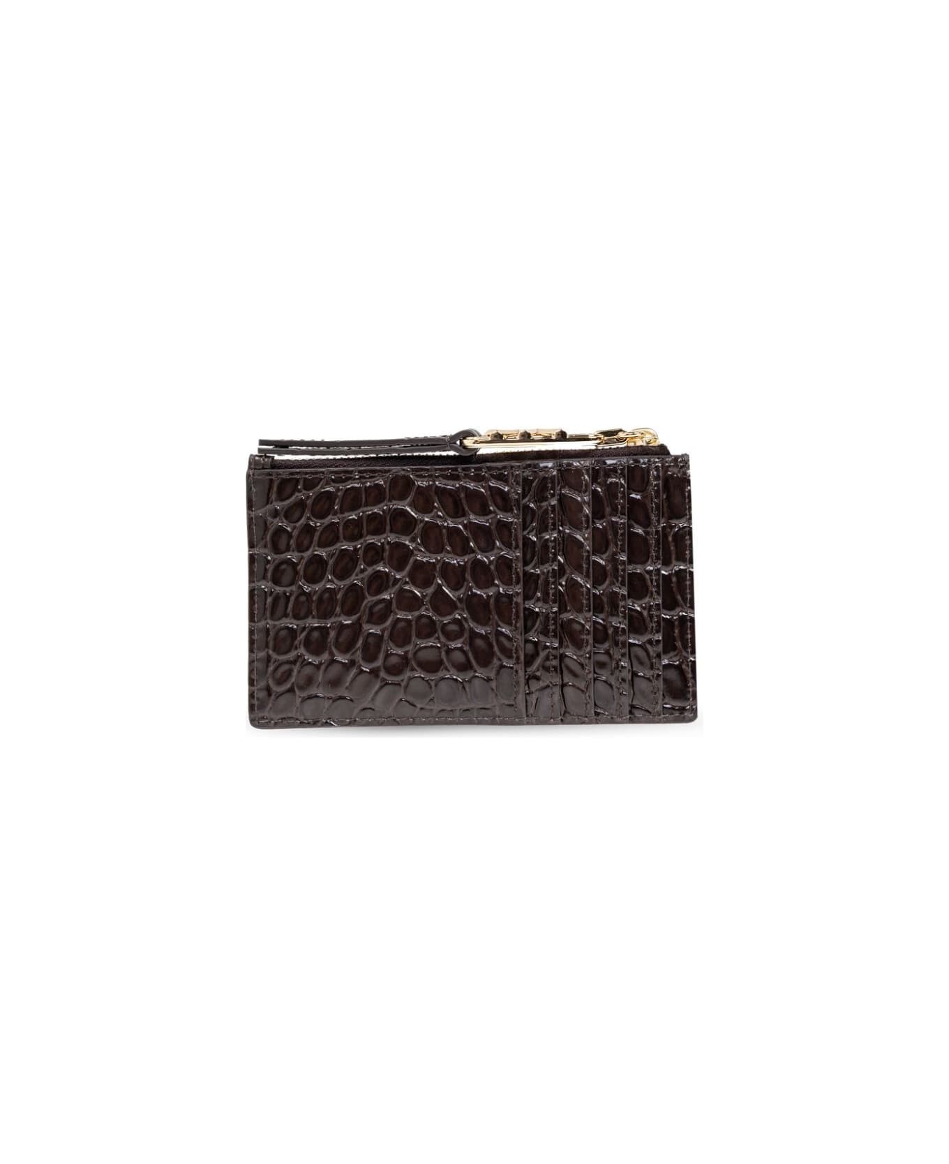 MICHAEL Michael Kors Small Zip Card Case - Chocolate