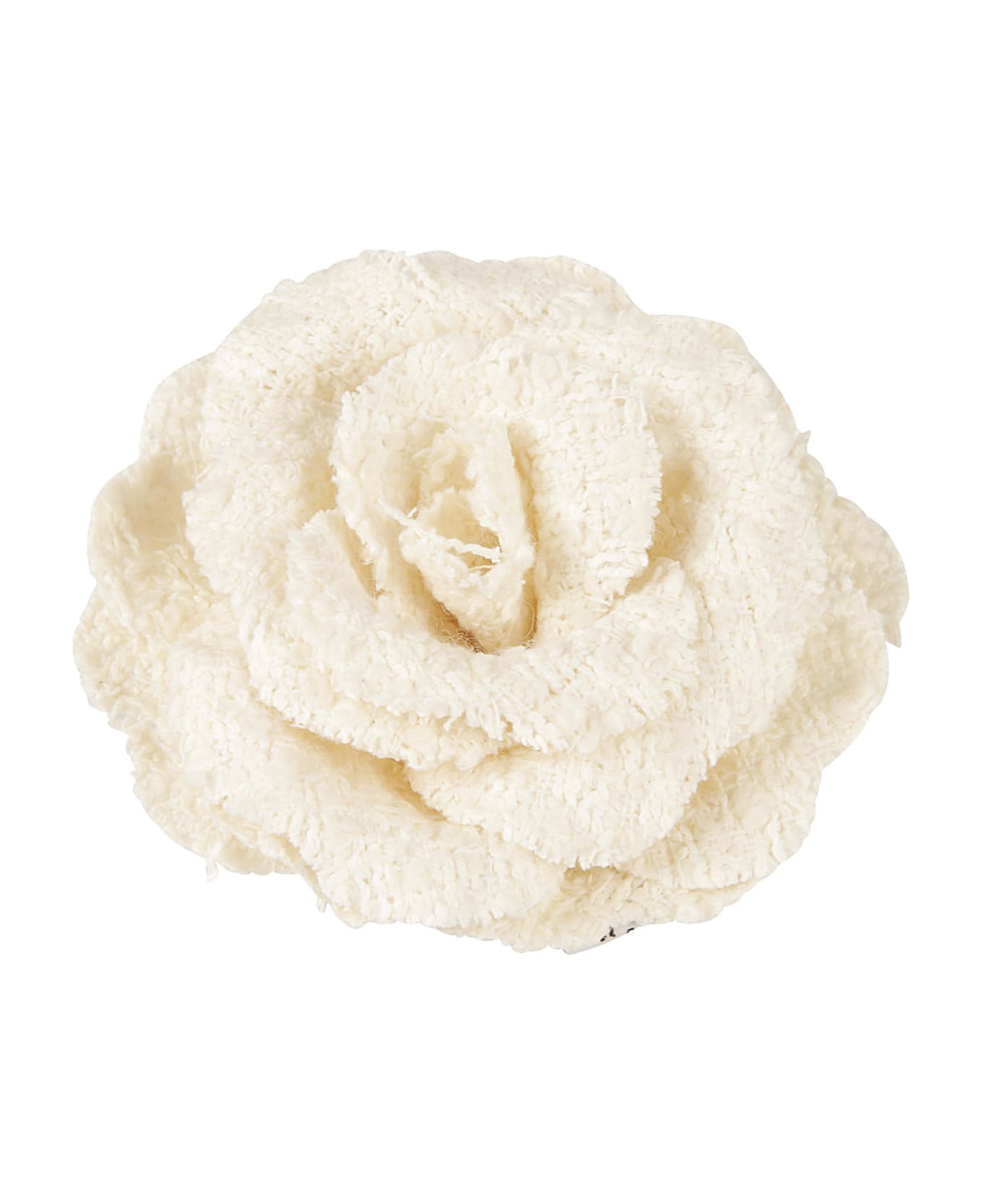 Philosophy di Lorenzo Serafini Woven Floral Brooch - Fantasy White