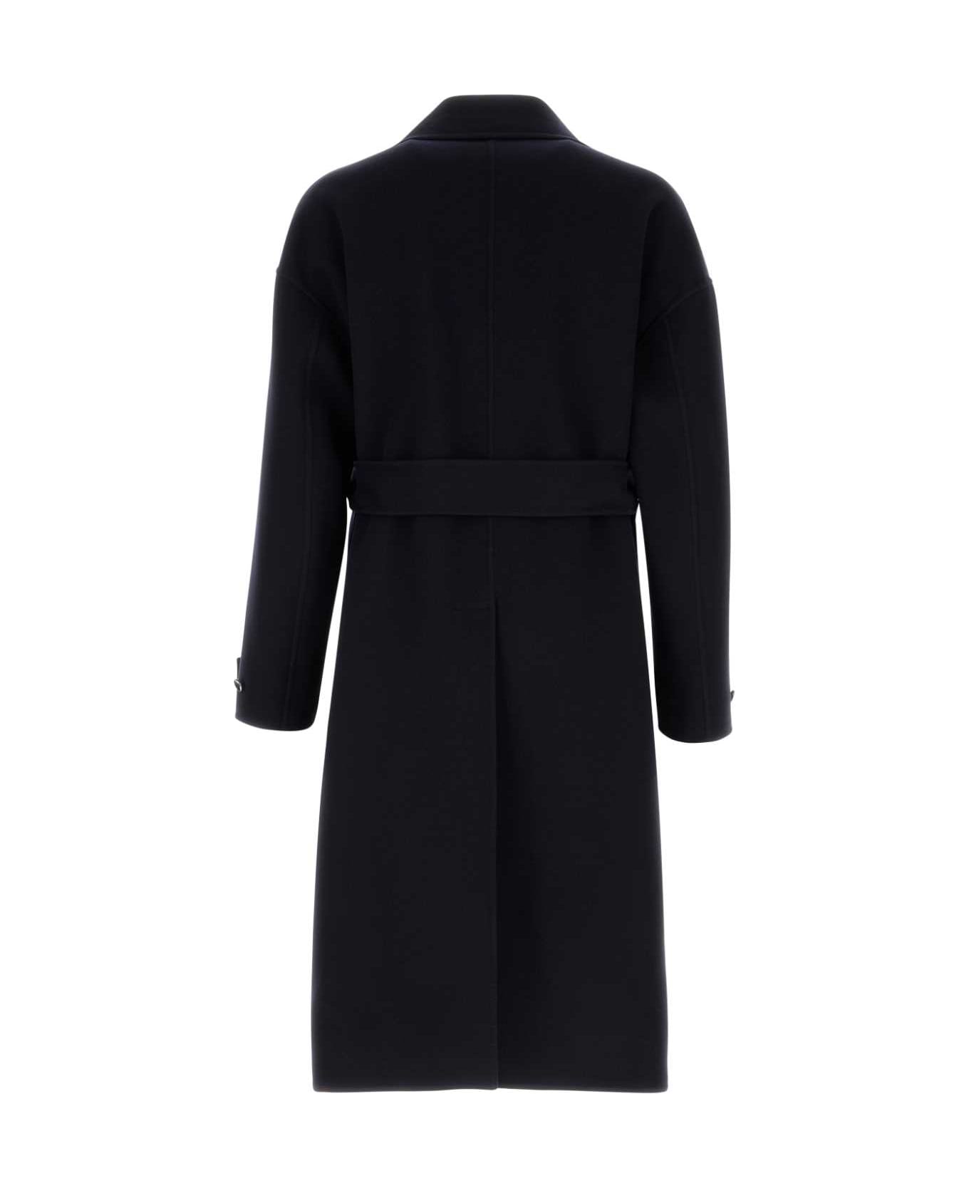 Gucci Midnight Blue Wool Blend Coat - INK