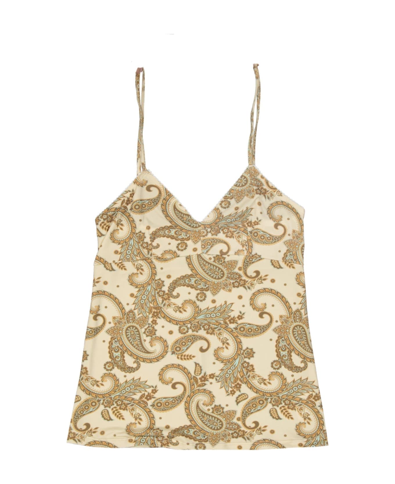 Zamattio Silk Top - Beige